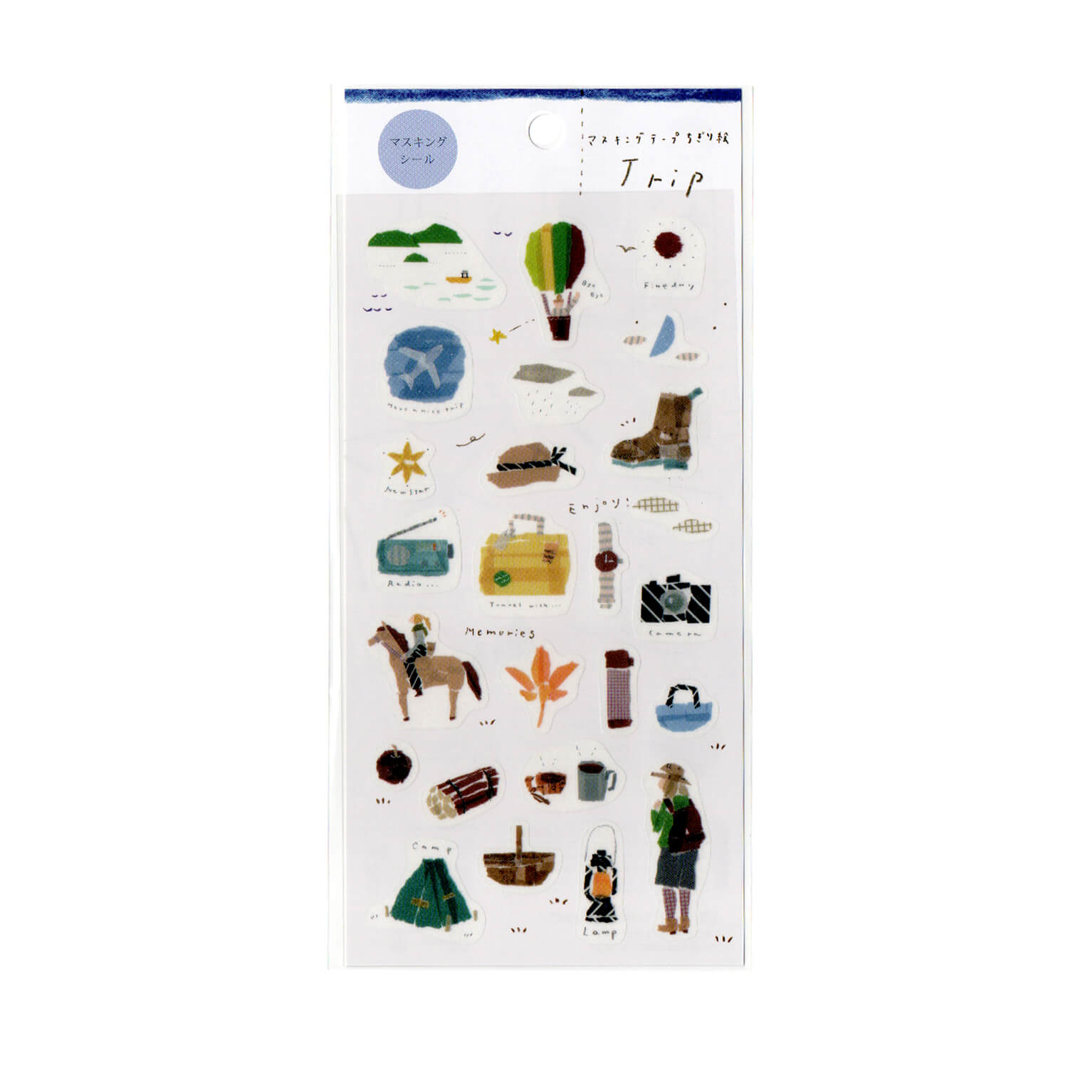 Saien x Miki Tamura Masking Sticker Sheet - Trip