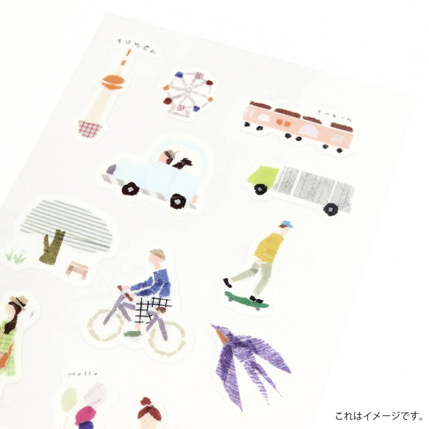 Saien × Miki Tamura Masking Sticker Sheet – Down Town