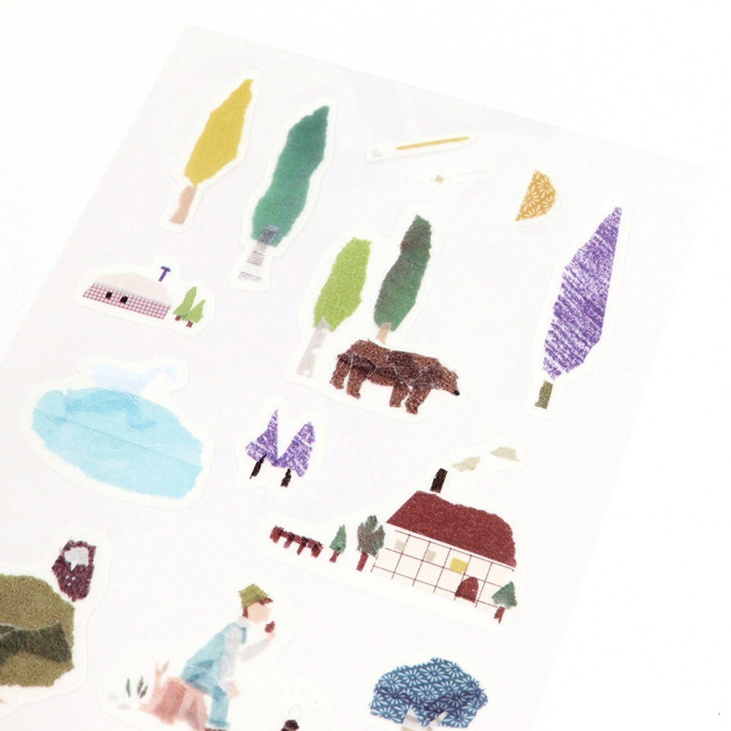 Saien × Miki Tamura Masking Sticker Sheet – Forest