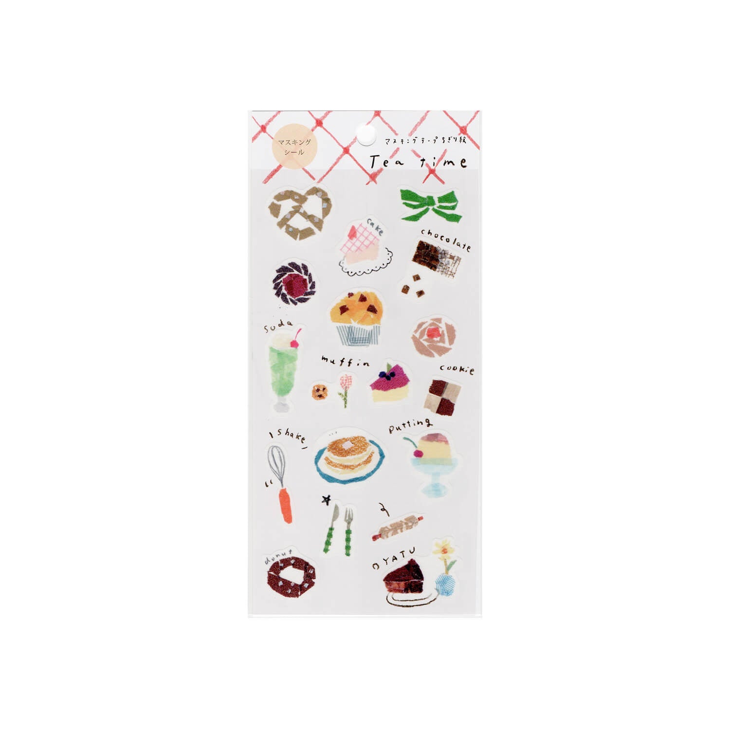 Saien × Miki Tamura Masking Sticker Sheet – Tea Time