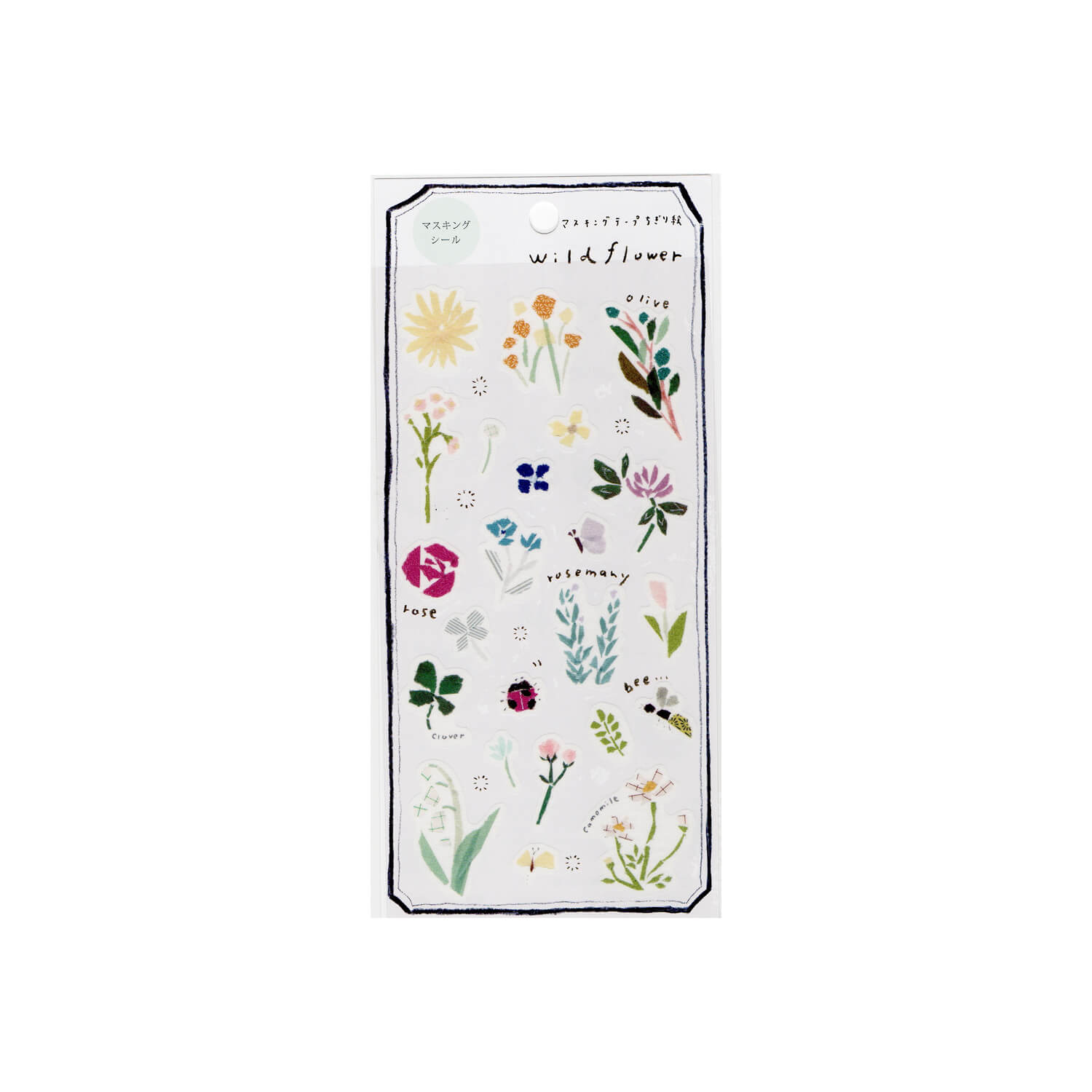 Saien × Miki Tamura Masking Sticker Sheet – Wild Flower