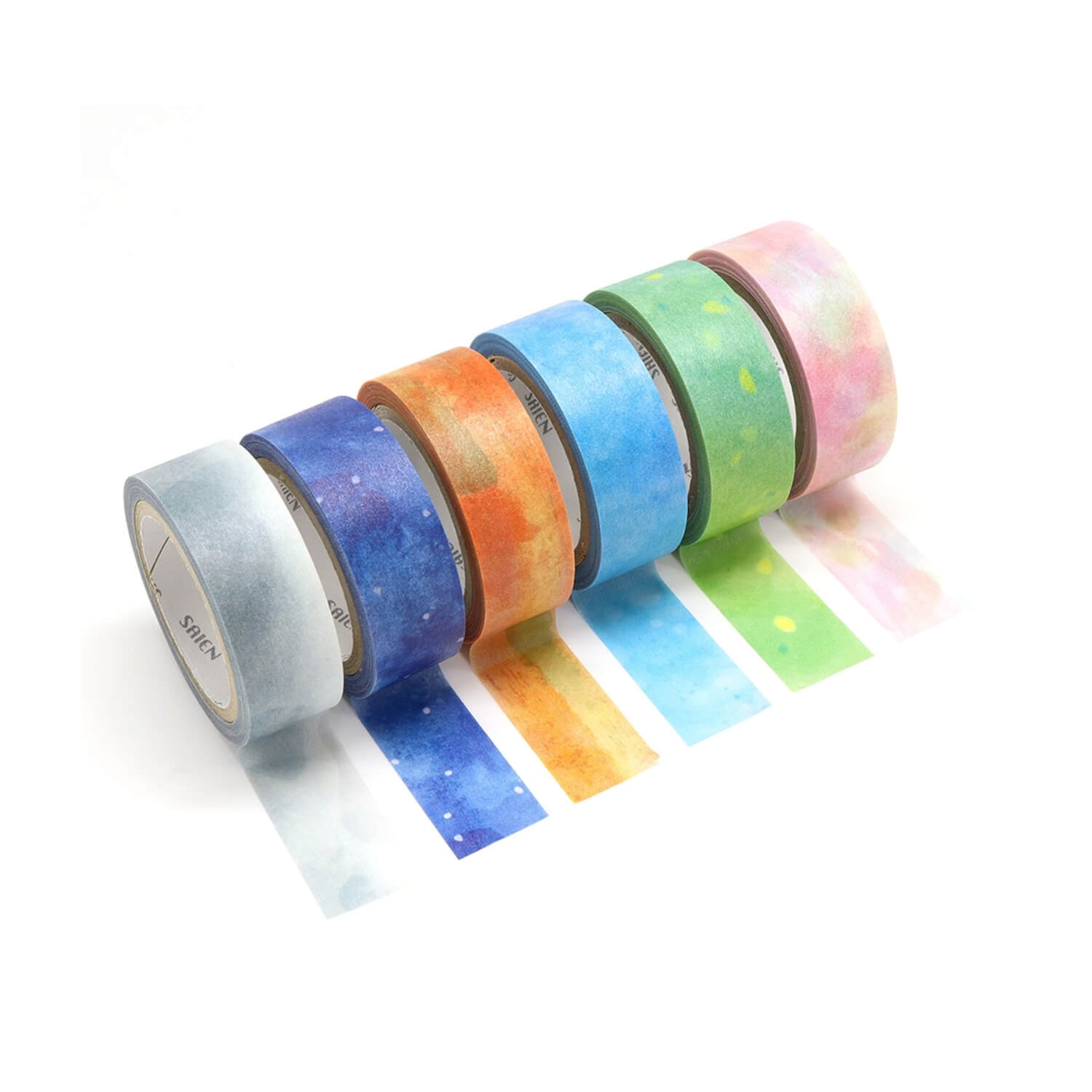 Saien x Miki Tamura Masking Tape Set – Utsuroi (6 Colors)