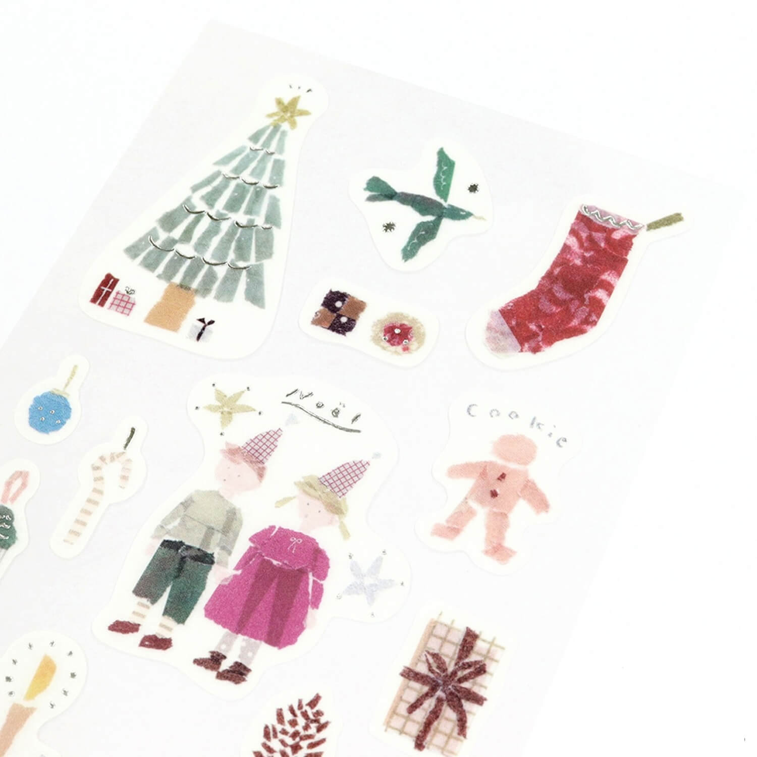 Saien × Miki Tamura Silver Foil Masking Sticker Sheet – Winter