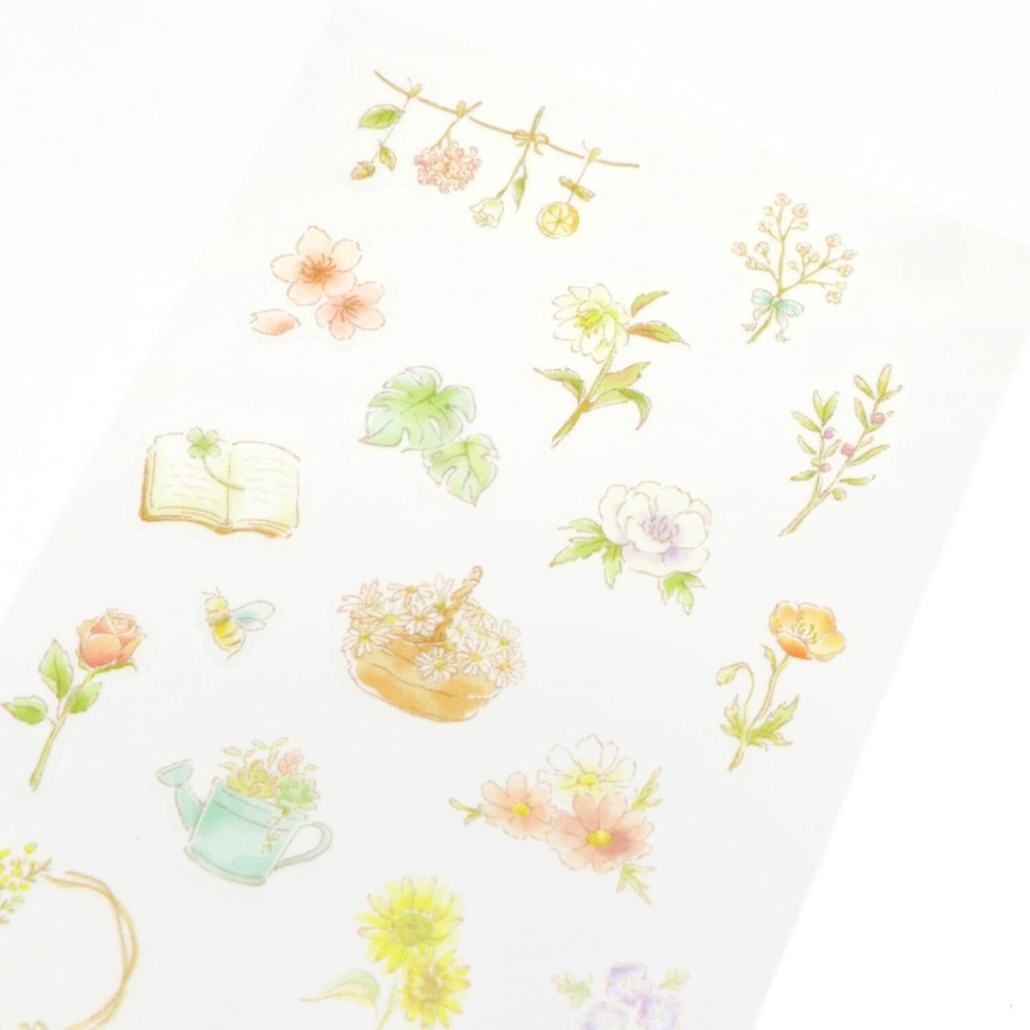 Saien x Mon Favori Masking Sticker Sheet - Fleur