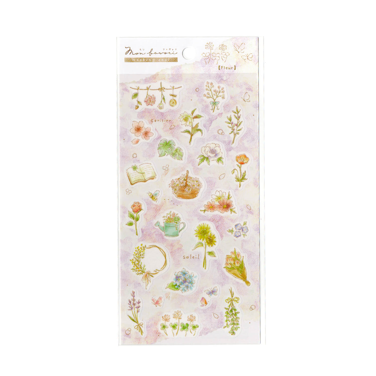 Saien x Mon Favori Masking Sticker Sheet - Fleur