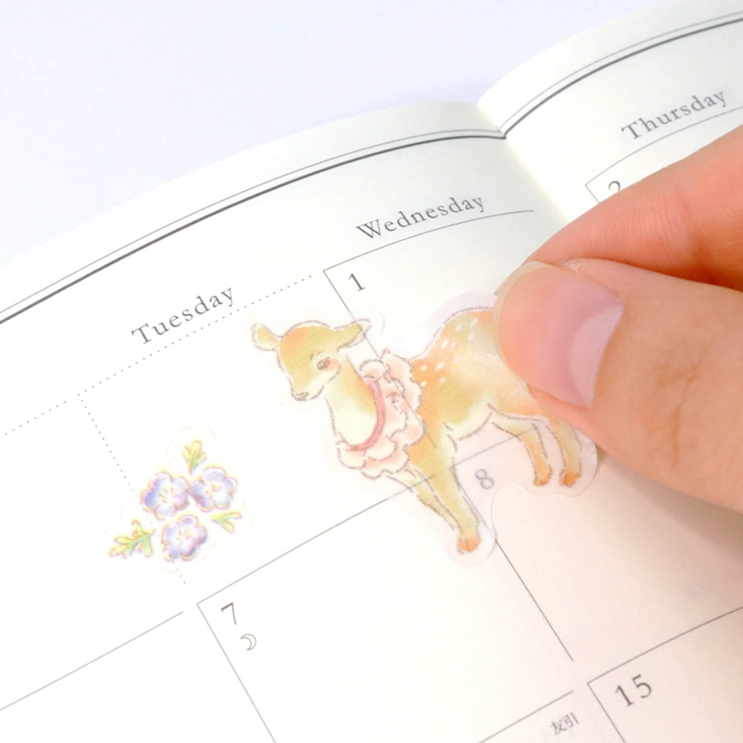 Saien x Mon Favori Masking Sticker Sheet - Fleur