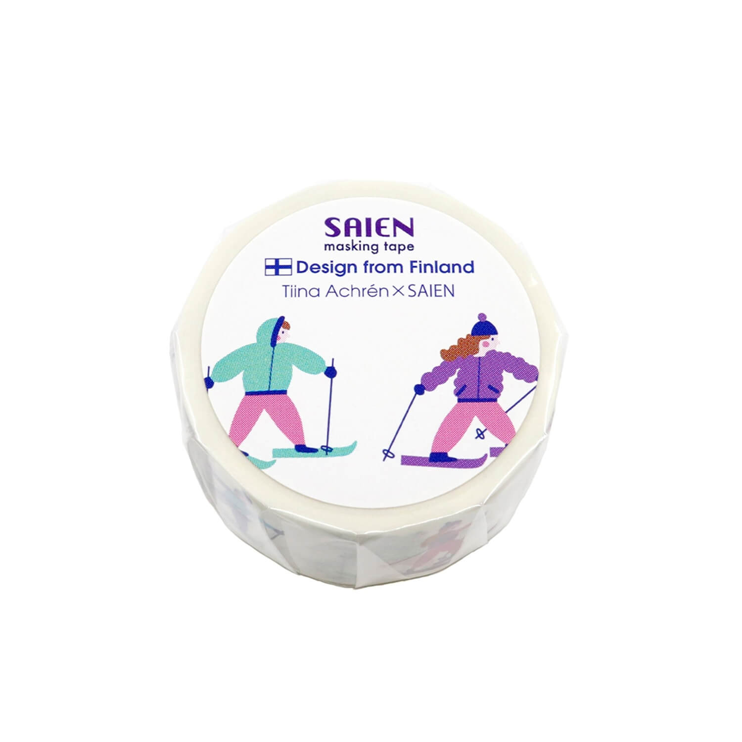 Saien × Tiina Achren Masking Tape - Skiing