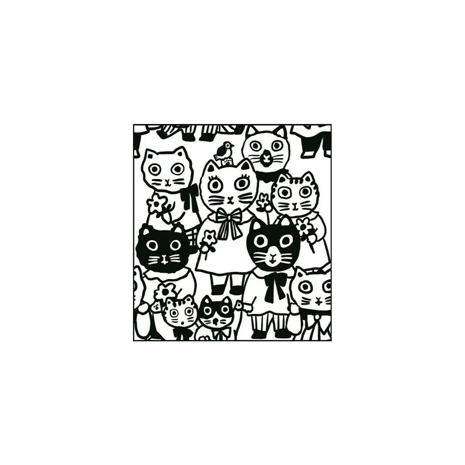 Sanby × Yumi Kitagishi Gyugyu Stamp – Cats