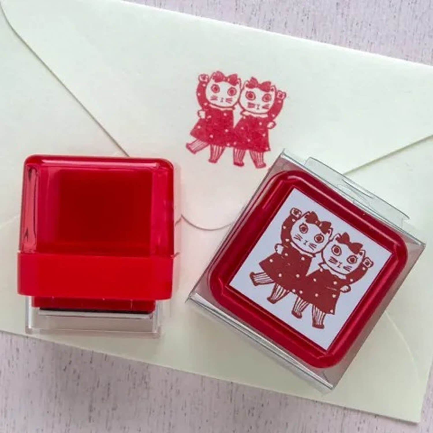 Sanby × Yumi Kitagishi Pre-Ink Stamp – Duo