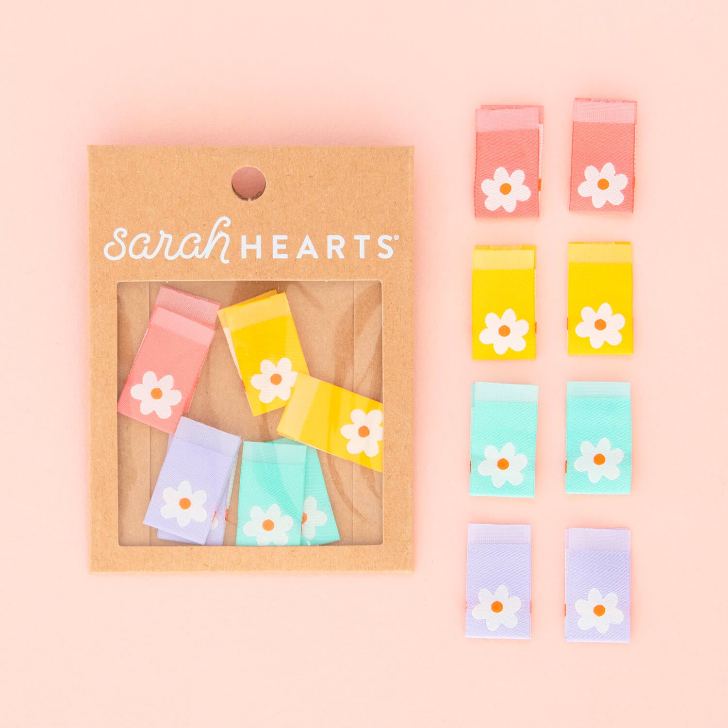Sarah Hearts Label Multipack - Daisy