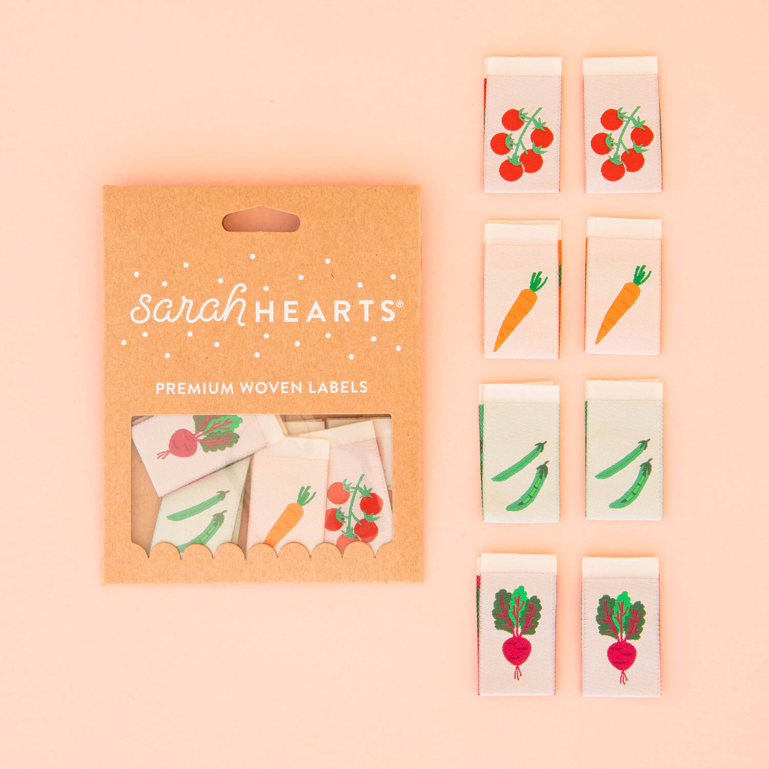 Sarah Hearts Label Multipack - Vegetable
