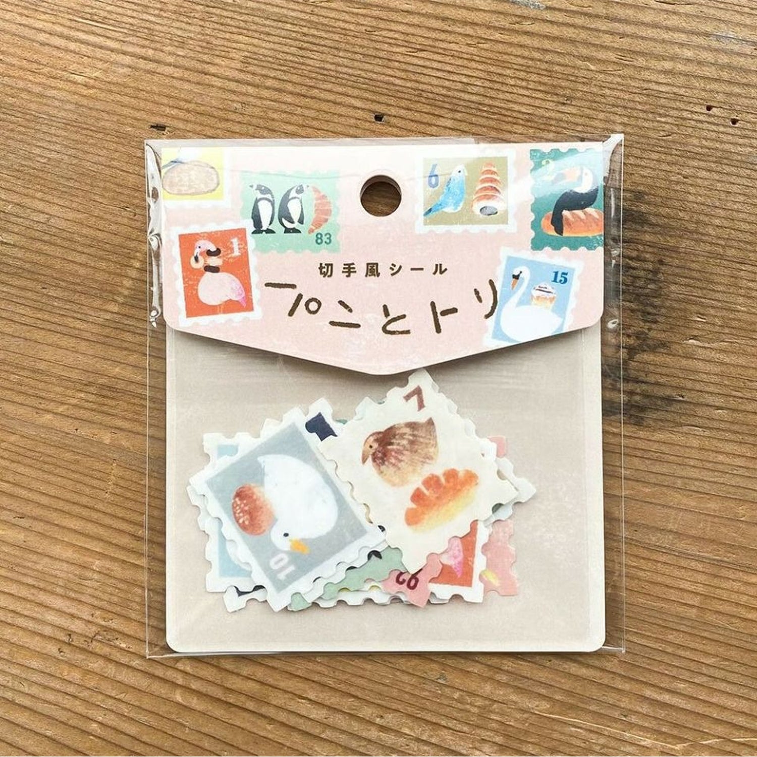 Sato Yuki Flake Stickers - Bread and Birds