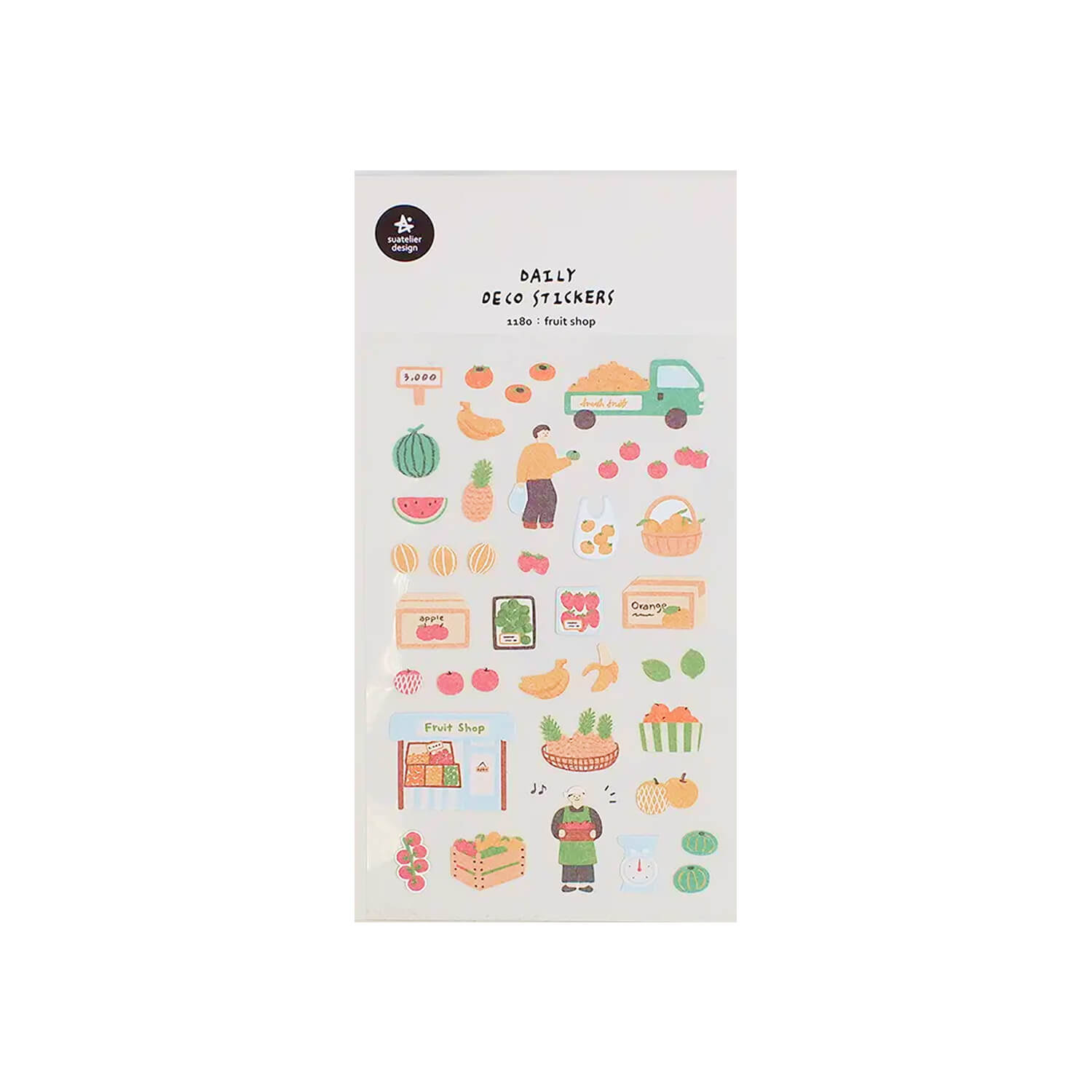 Suatelier Sticker Sheet – Fruit Shop
