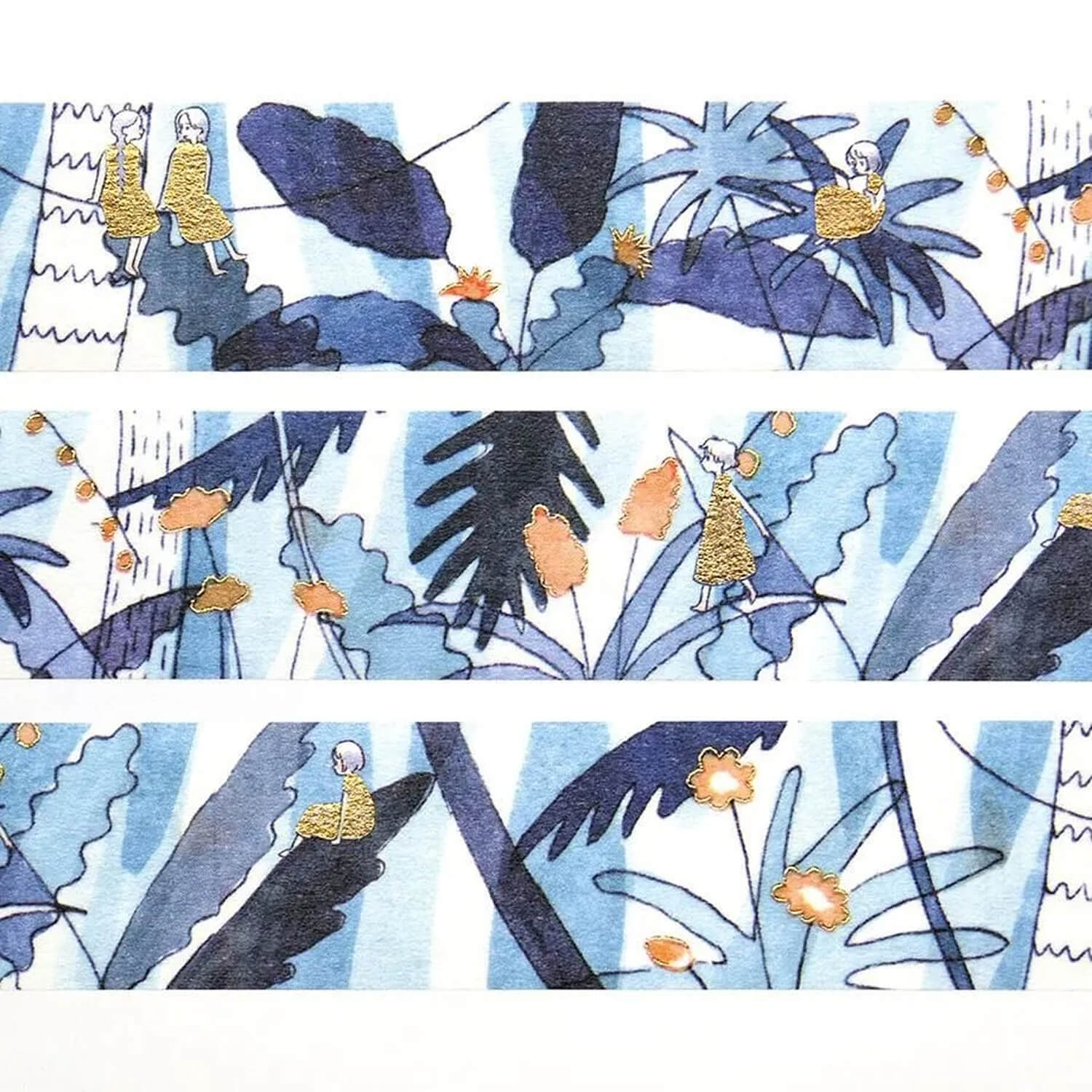Sayuri Fujimaki Foil Washi Tape – Tropical (Nettai)