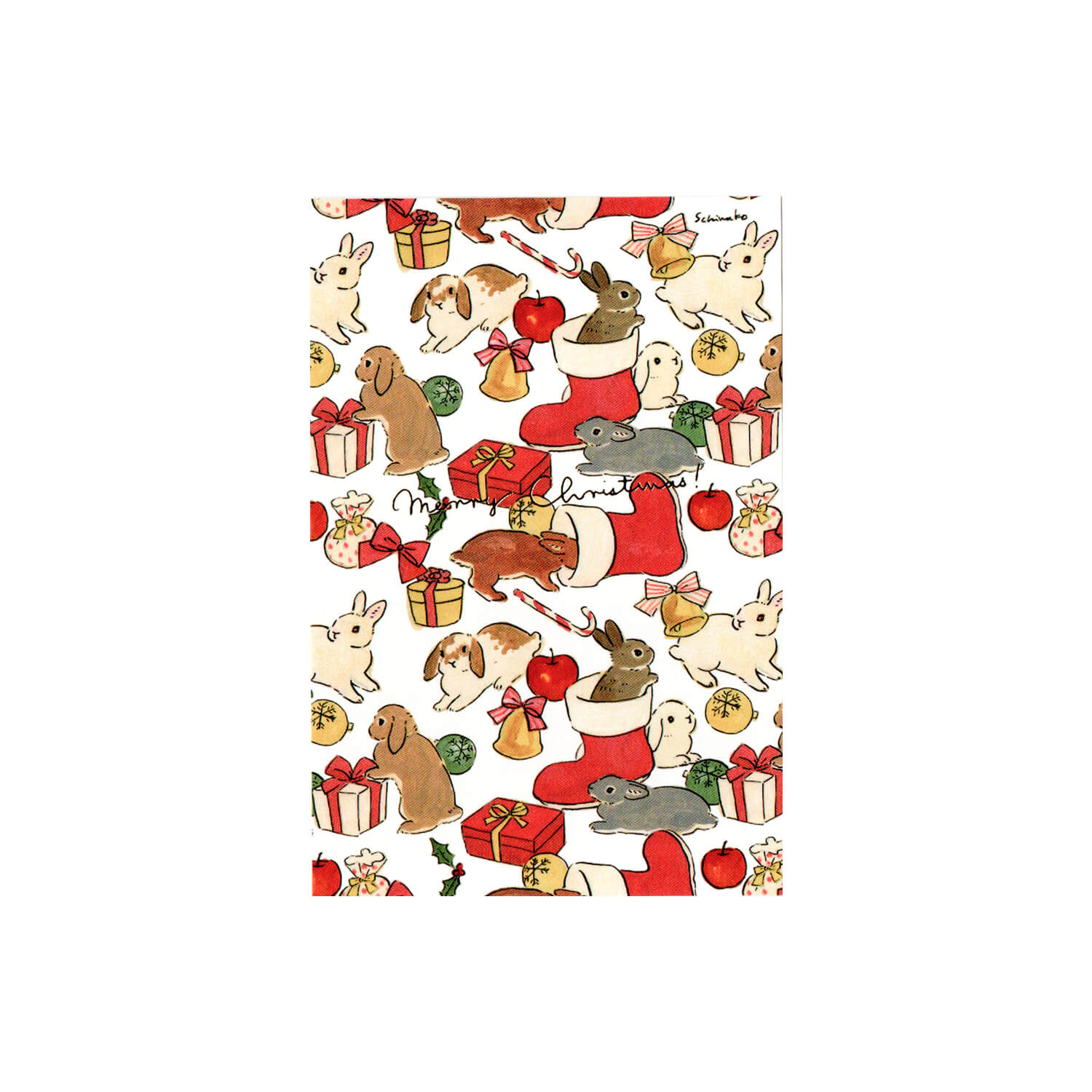 Schinako Moriyama Christmas Postcard – Pattern