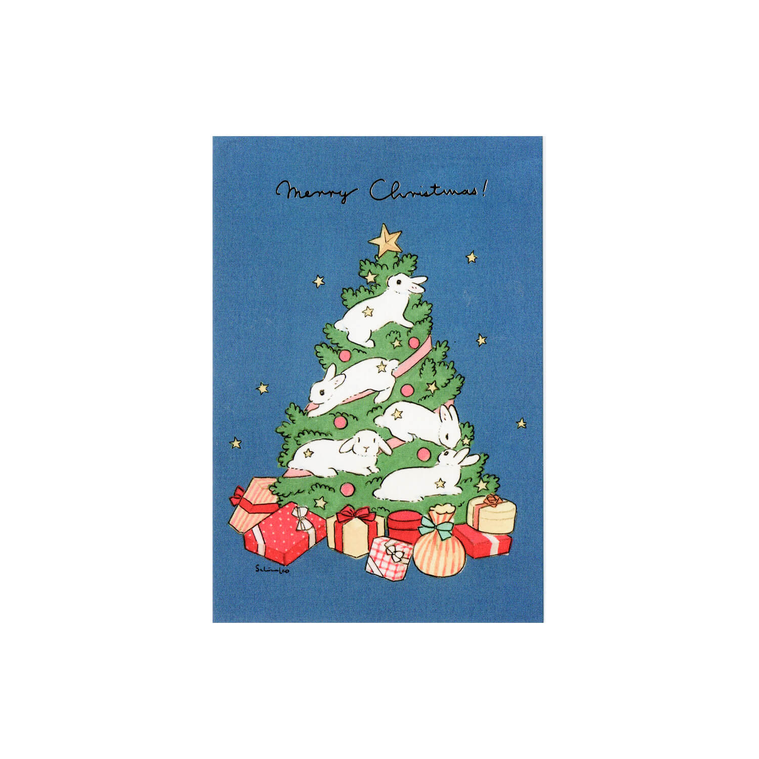 Schinako Moriyama Christmas Postcard – Tree