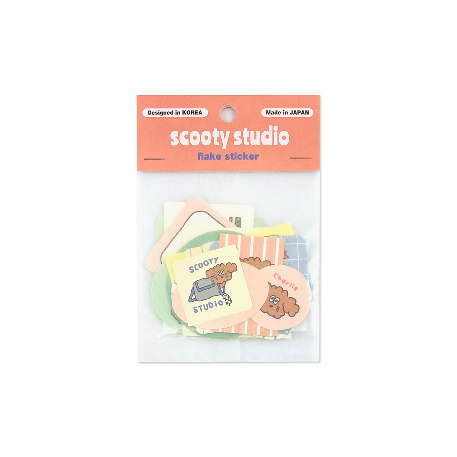 Scooty Studio Flake Sticker Set – Charlie