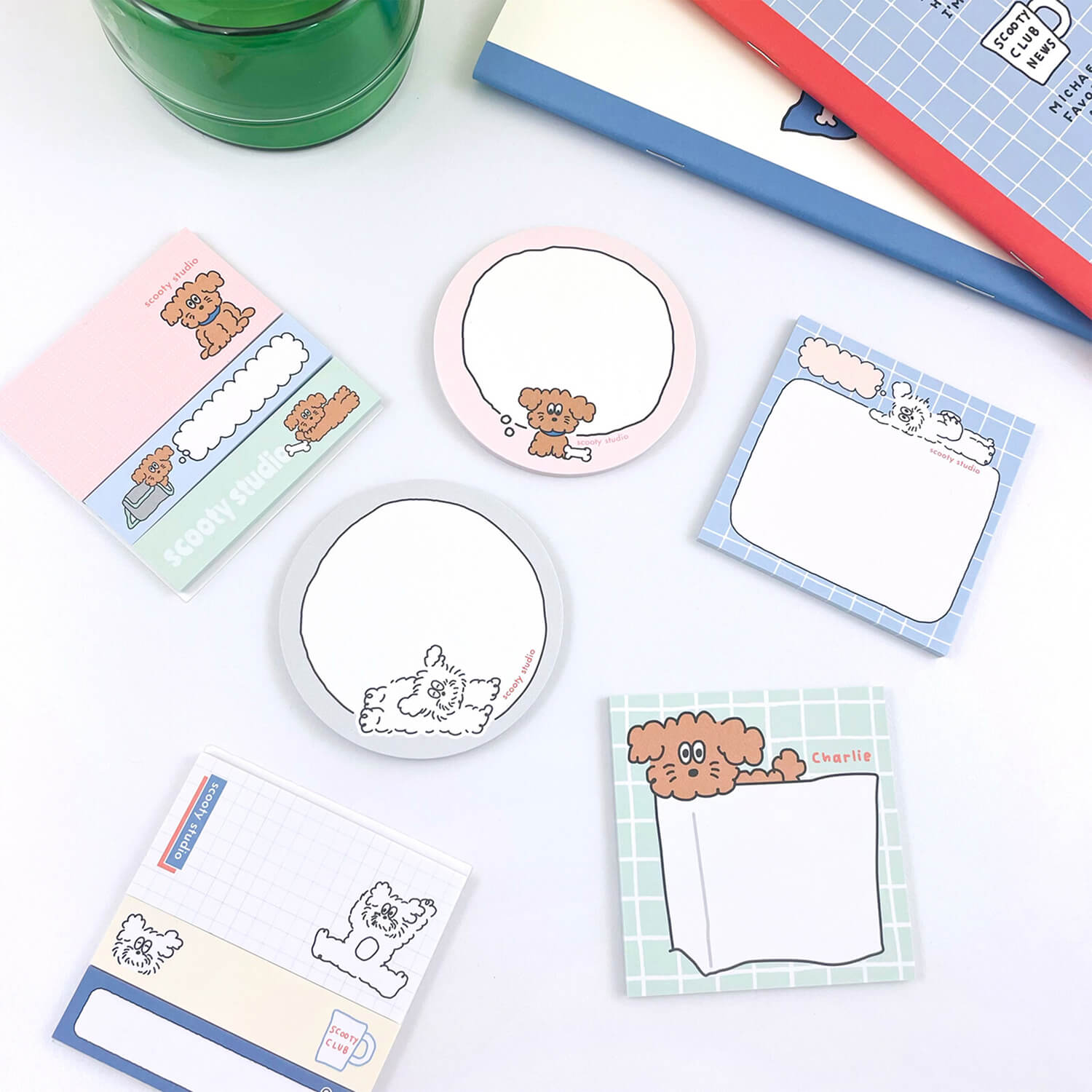 Scooty Studio Square Sticky Notes – Charlie