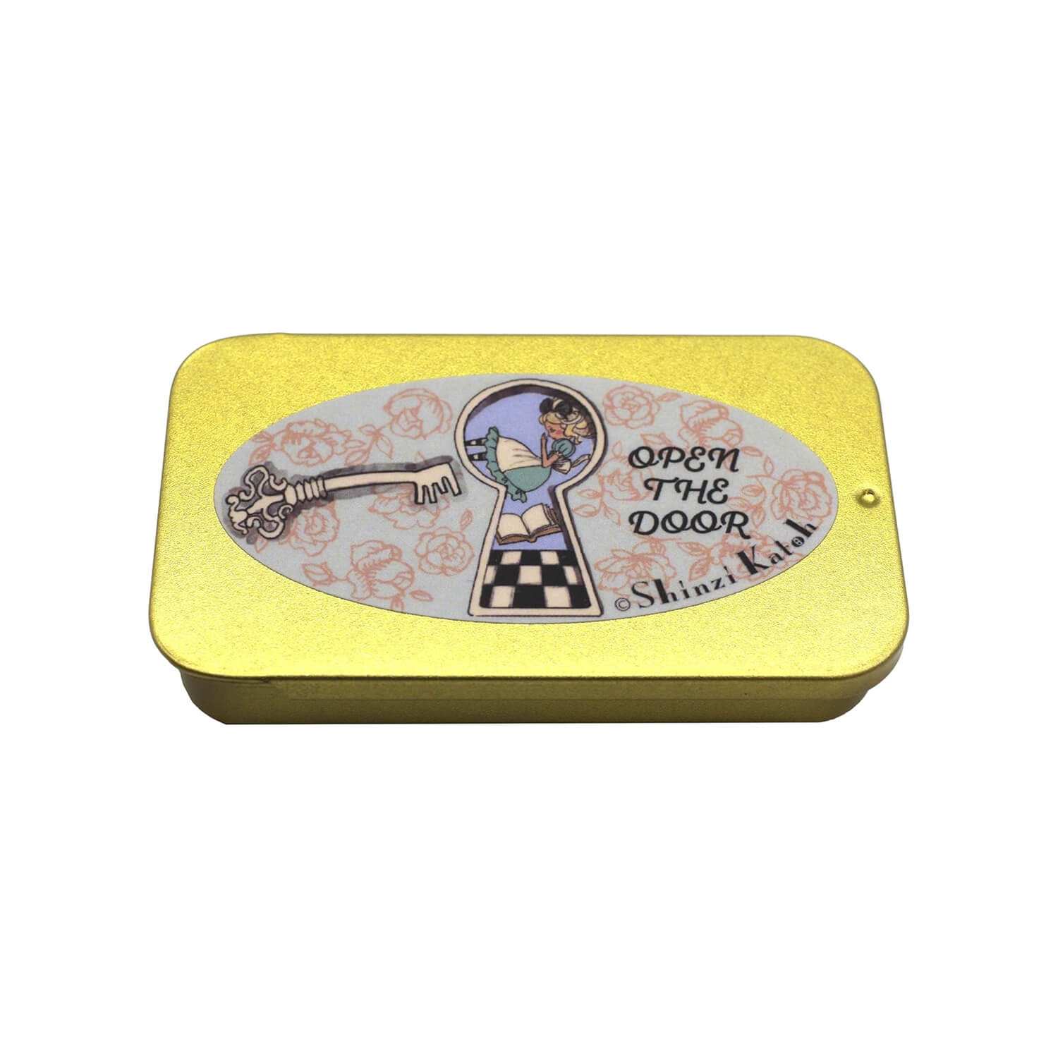 Shinzi Katoh Flake Sticker Tin – Open the Door
