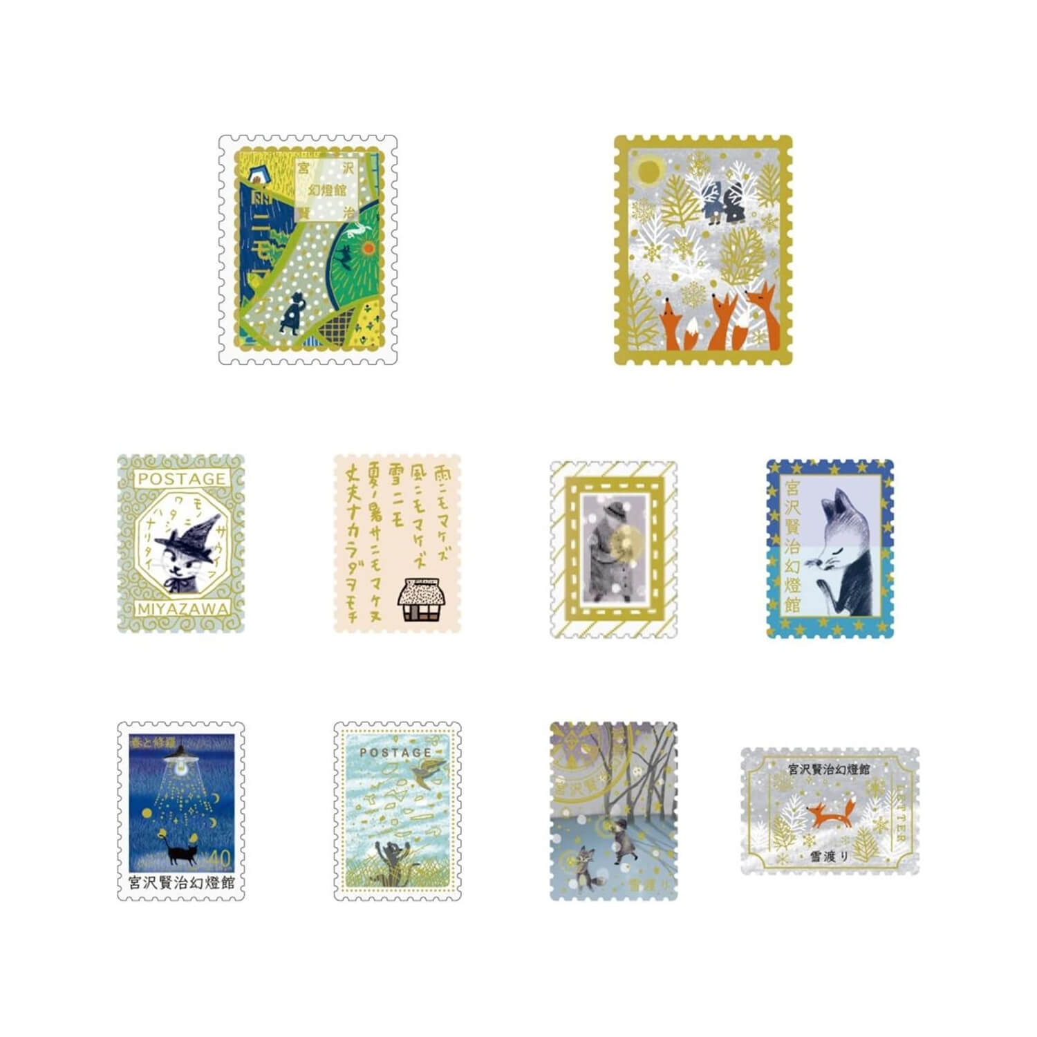 Shinzi Katoh Kirapika Flake Stickers – Snow Crossing