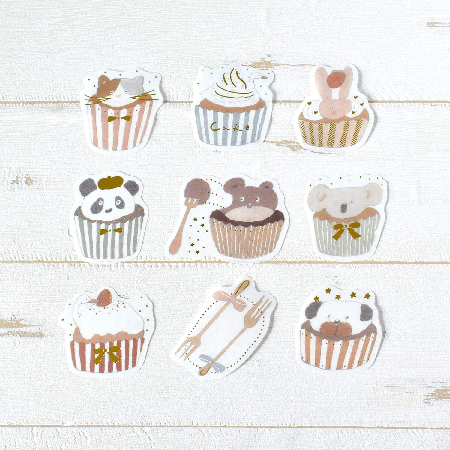 Tobimatsu Shoichiro Foil Flake Stickers – Cupcake Toppings