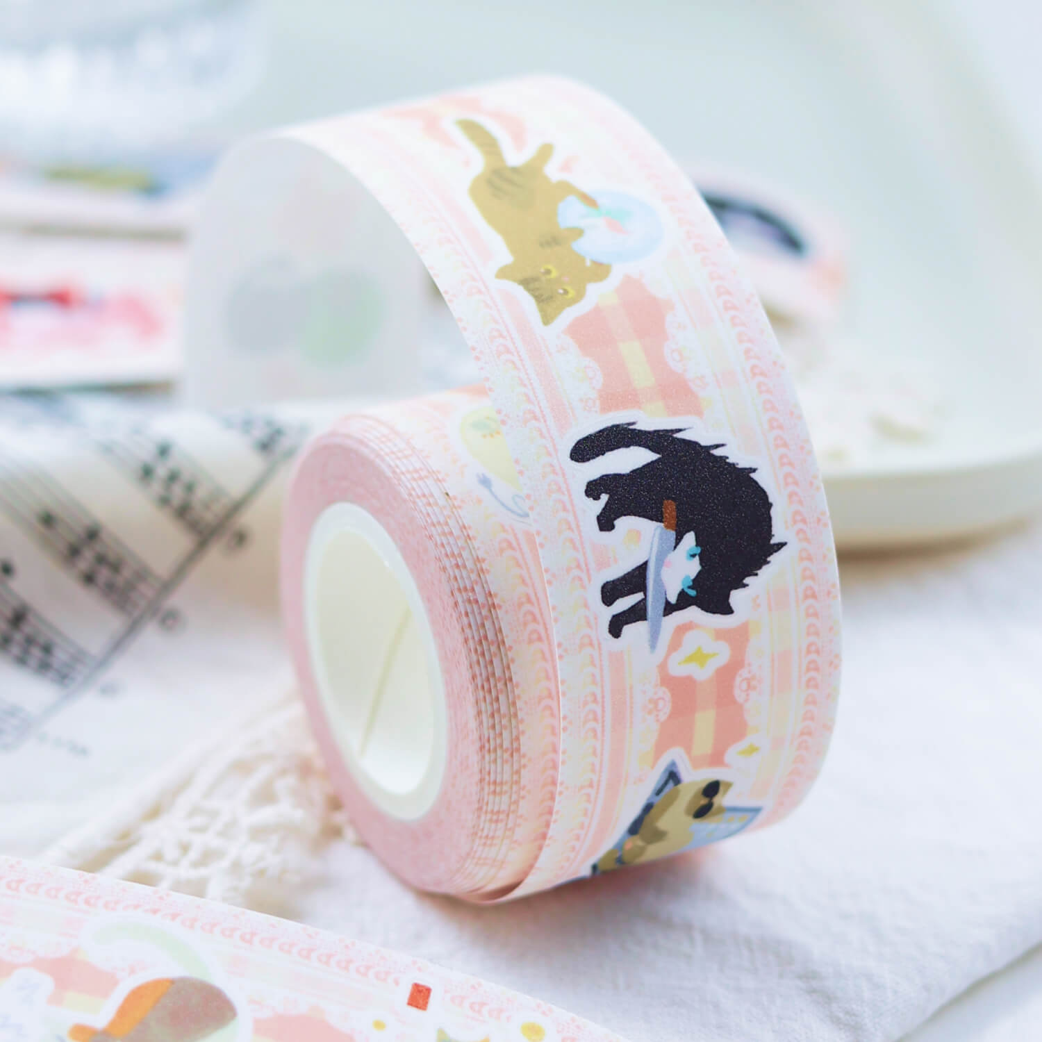Spare Tide Kiss-Cut Masking Tape – Meow
