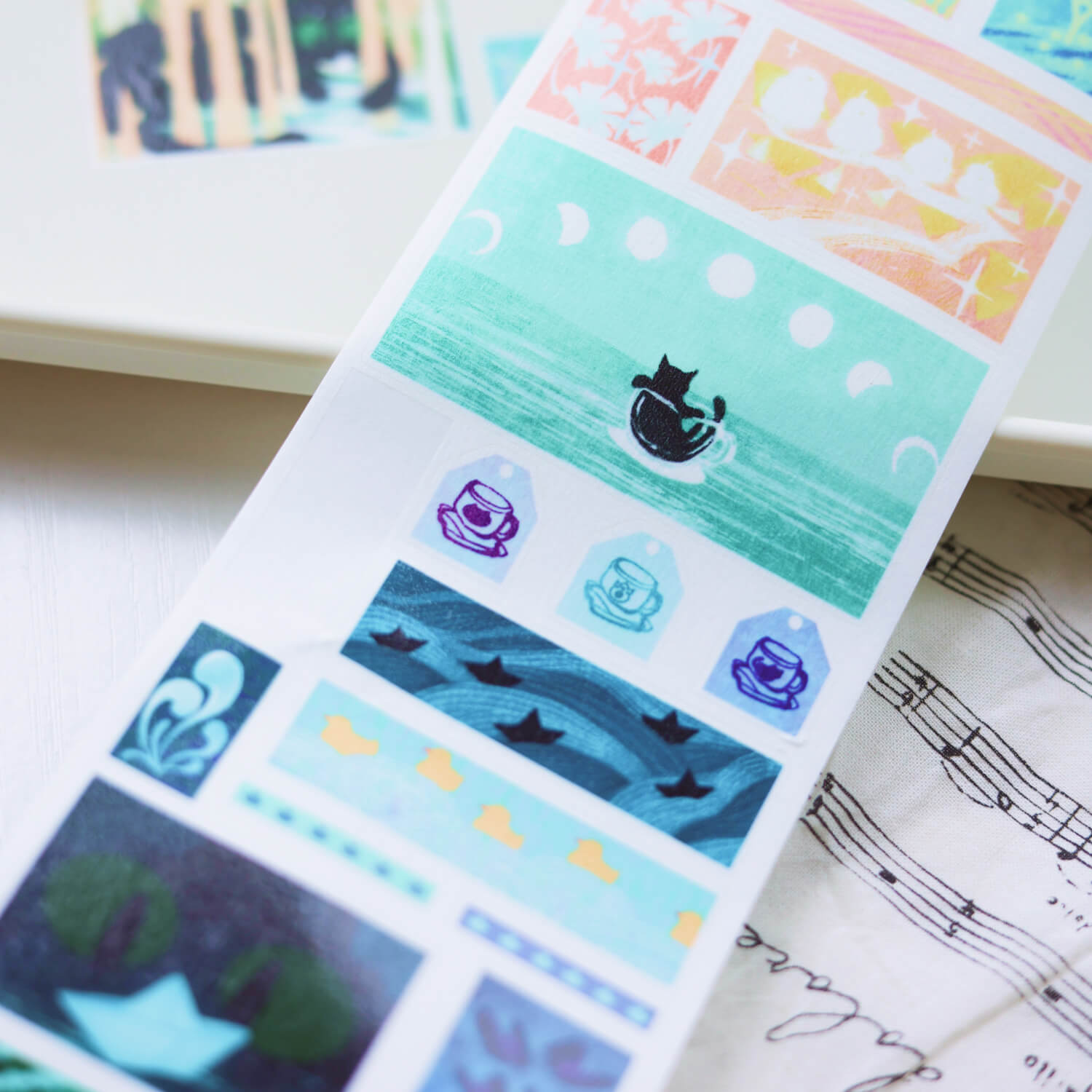 Spare Tide Kiss-Cut Washi Tape – Early Spring Chill