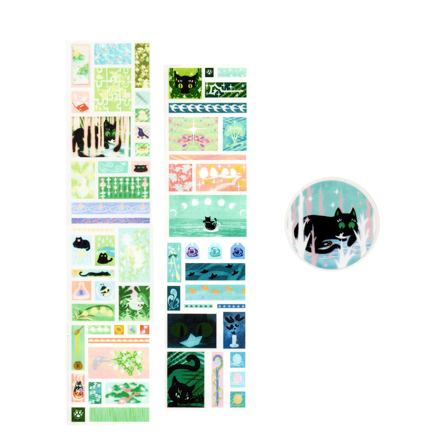 Spare Tide Kiss-Cut Washi Tape – Early Spring Chill