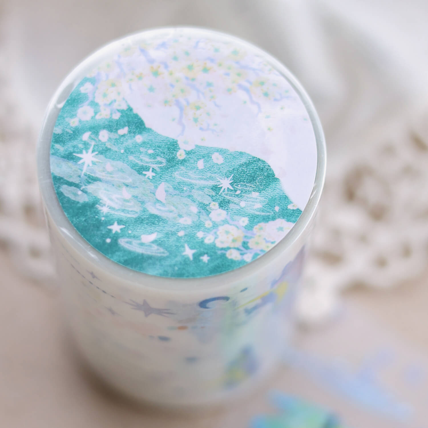 Spare Tide Kiss-Cut Washi Tape – Whispers of Rain and Stars