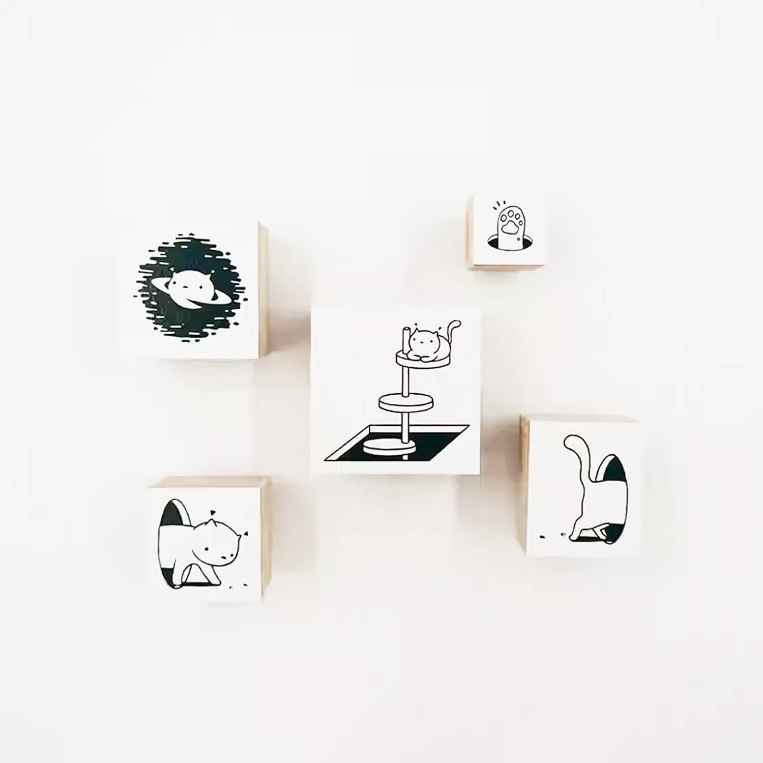 Sparking Moment Rubber Stamp Set – Meow Collection