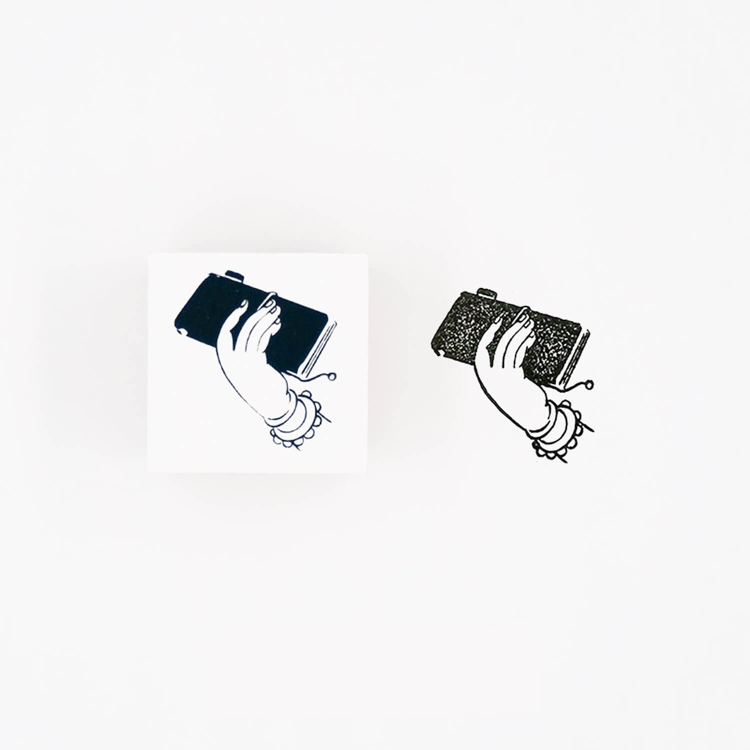 Sparking Moment Rubber Stamp – Buddha Hands