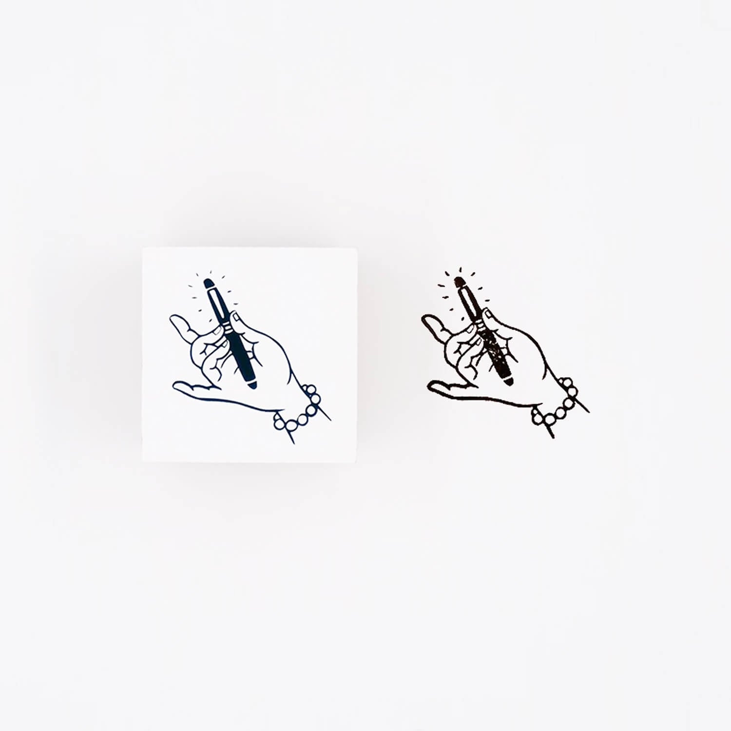 Sparking Moment Rubber Stamp – Buddha Hands