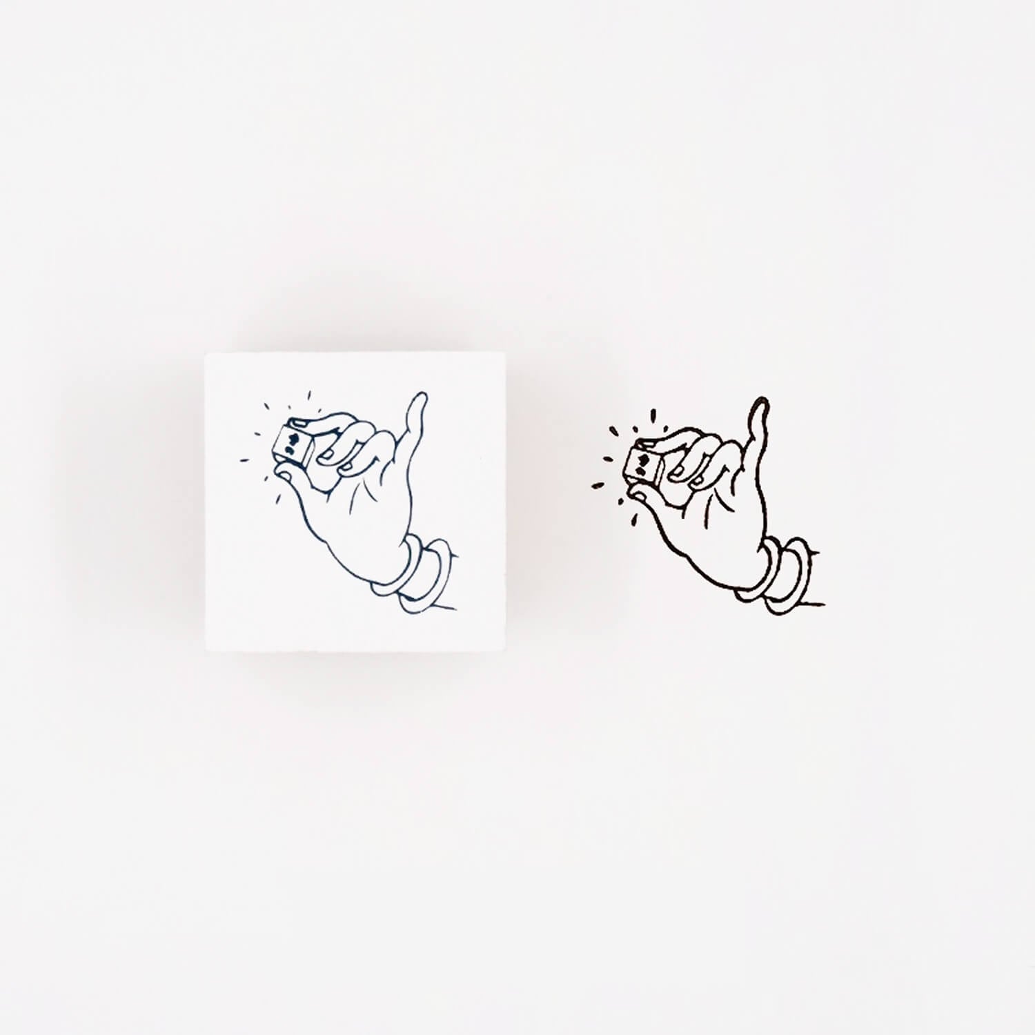 Sparking Moment Rubber Stamp – Buddha Hands