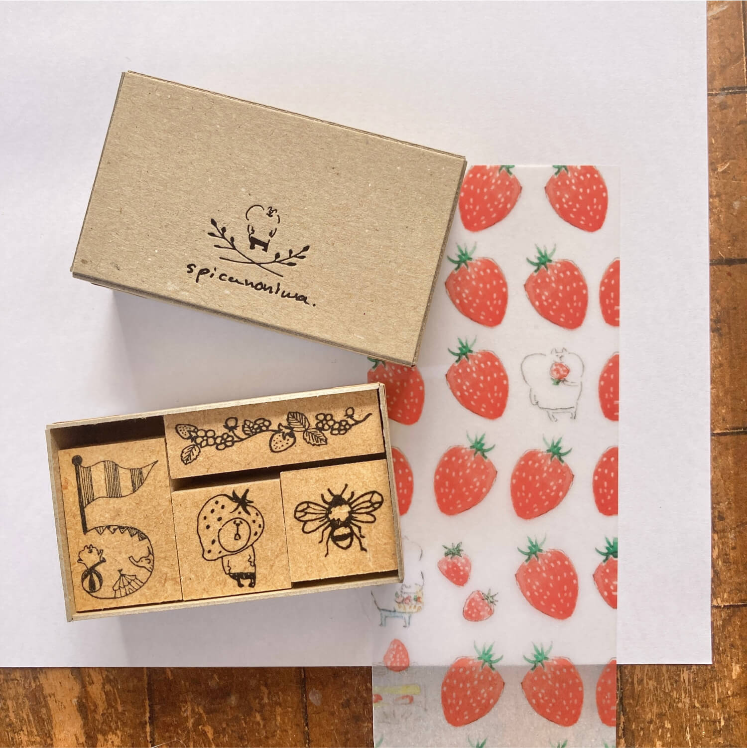 Spica Garden Stamp Set – May Strawberry