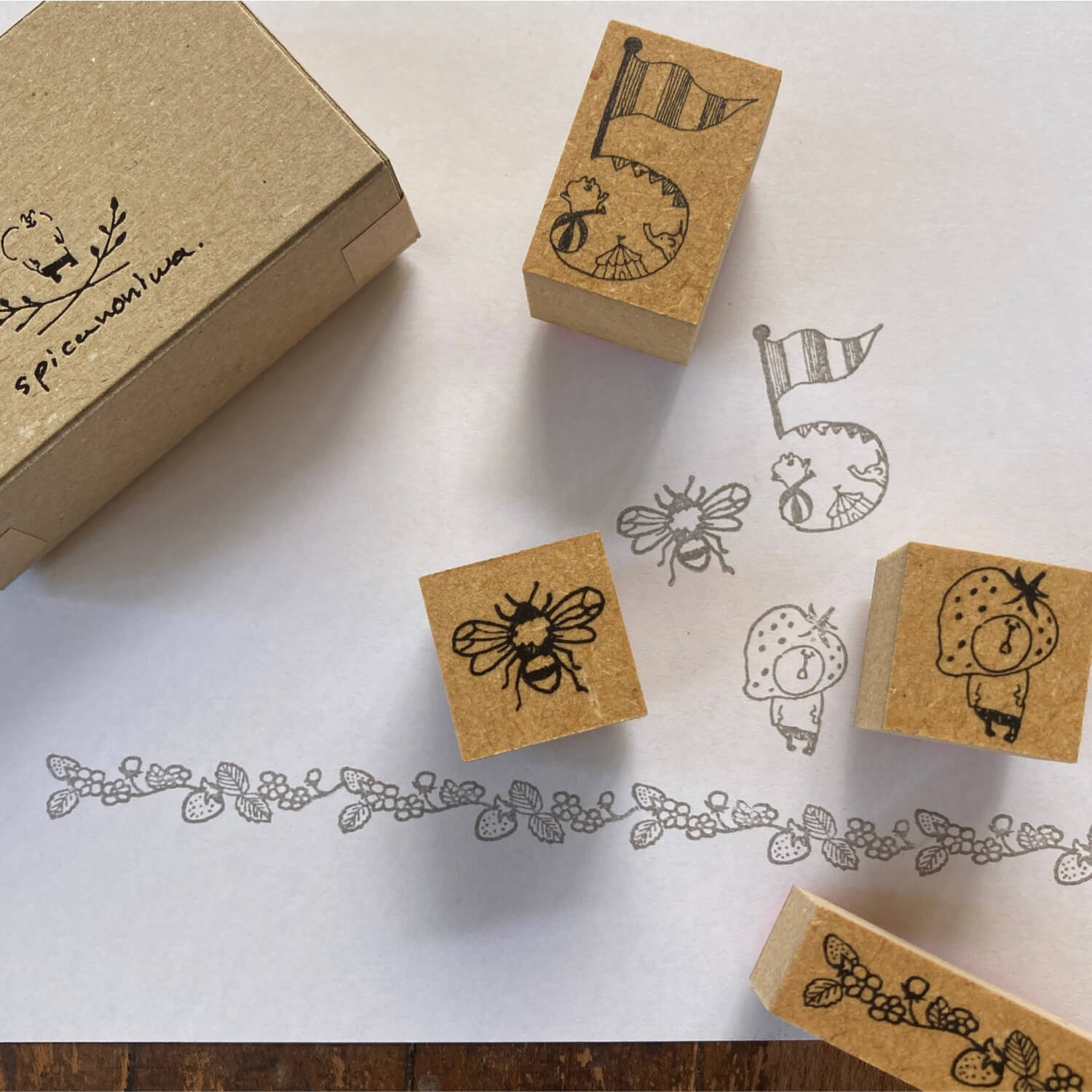 Spica Garden Stamp Set – May Strawberry