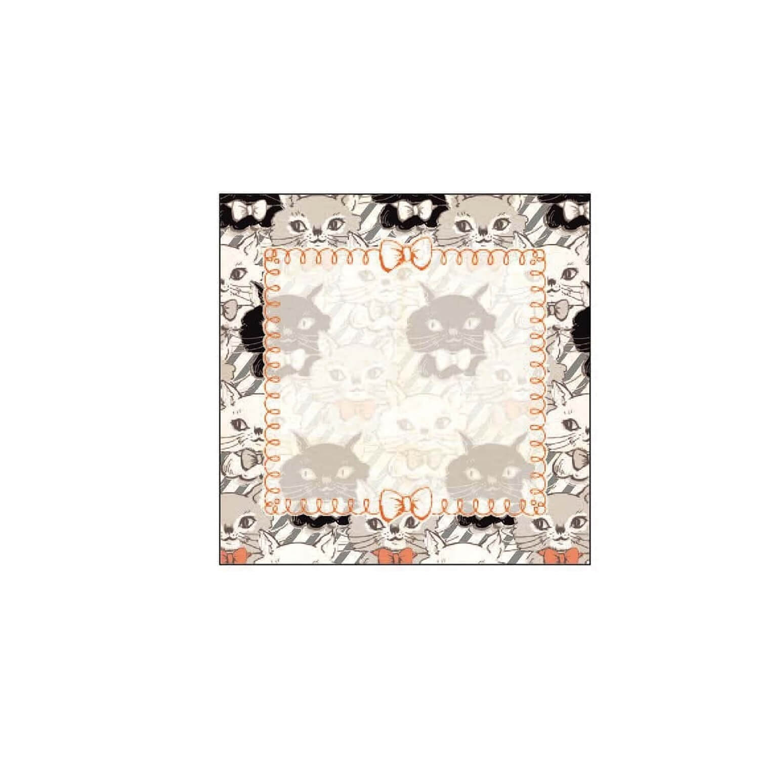 Square Memo Pad – Meow Meow Monochrome