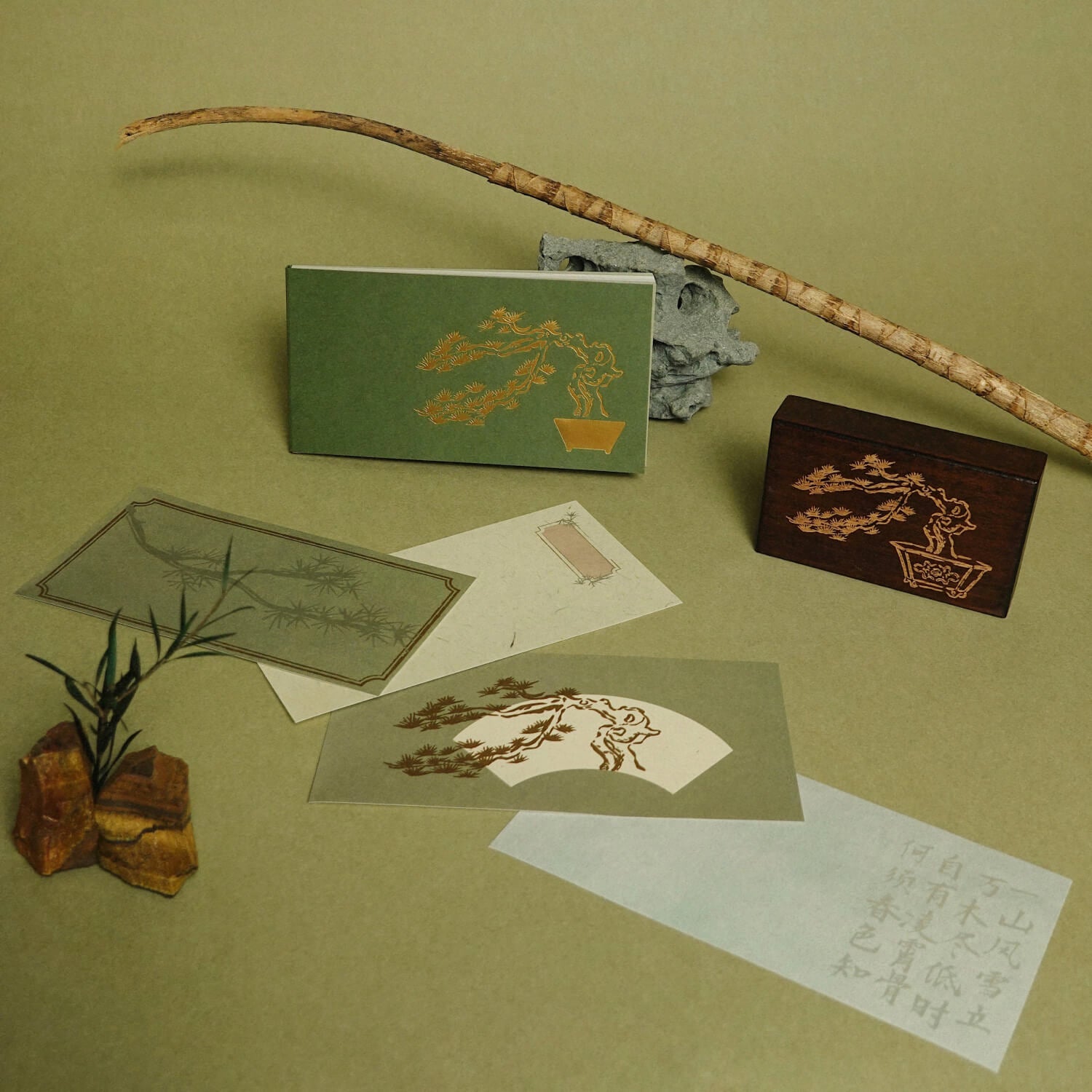 Square Studio Beijing Collection Memo Pad - Pine