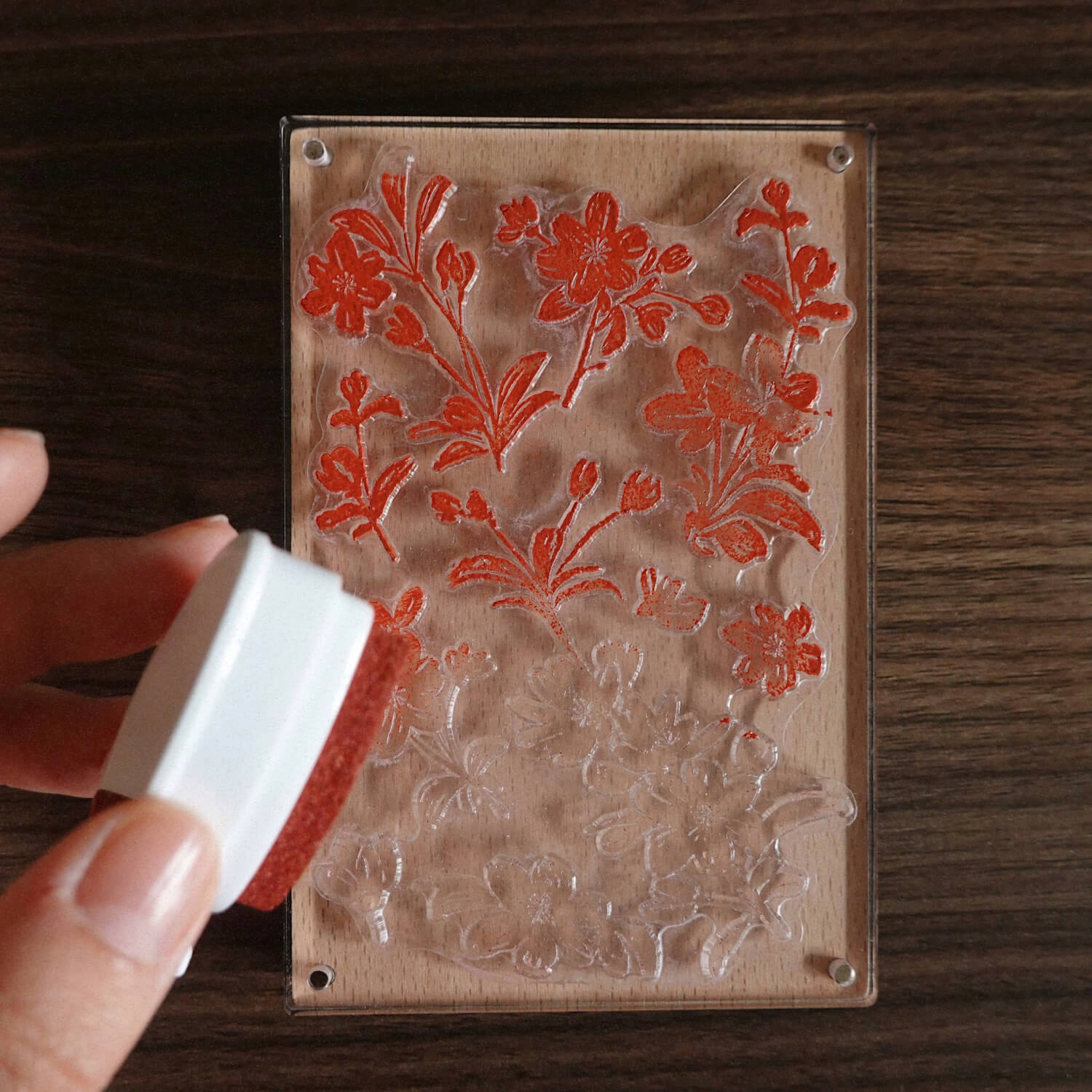 Square Studio Beijing Collection Stamp - Crabapple
