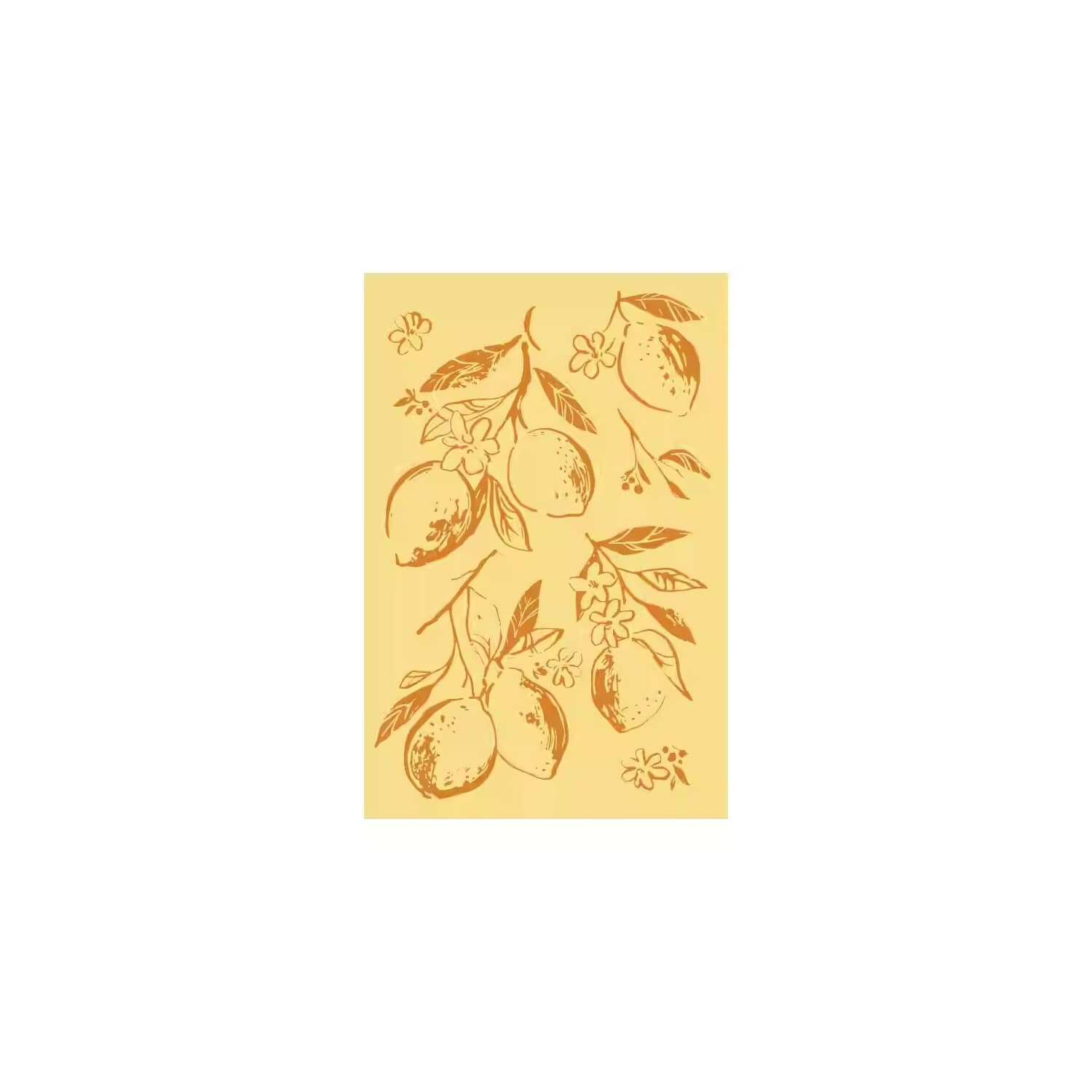 Square Studio Leisure Days Lemon Wood Stamp