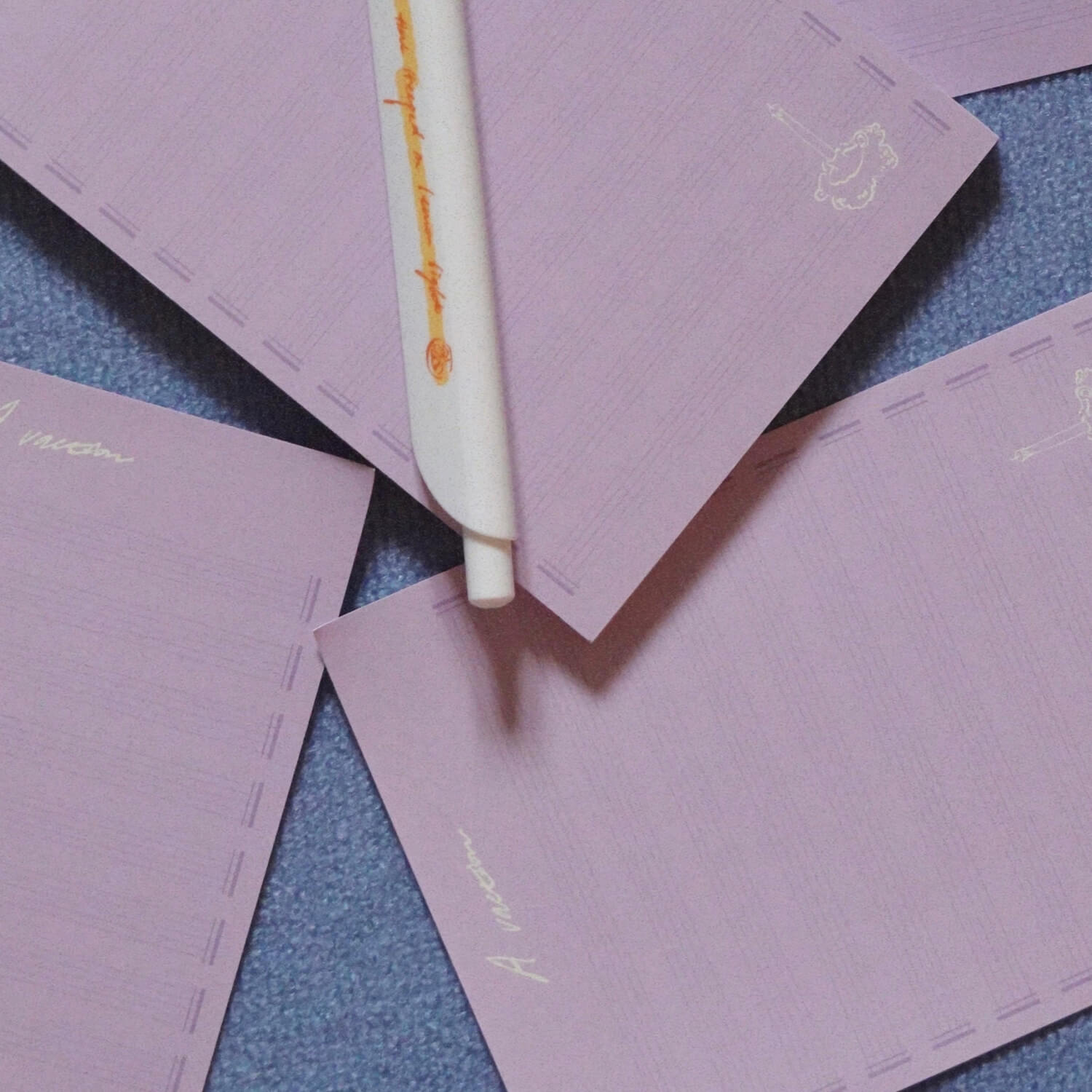 Square Studio Leisure Days Memo Pad - Violet Sheet Music