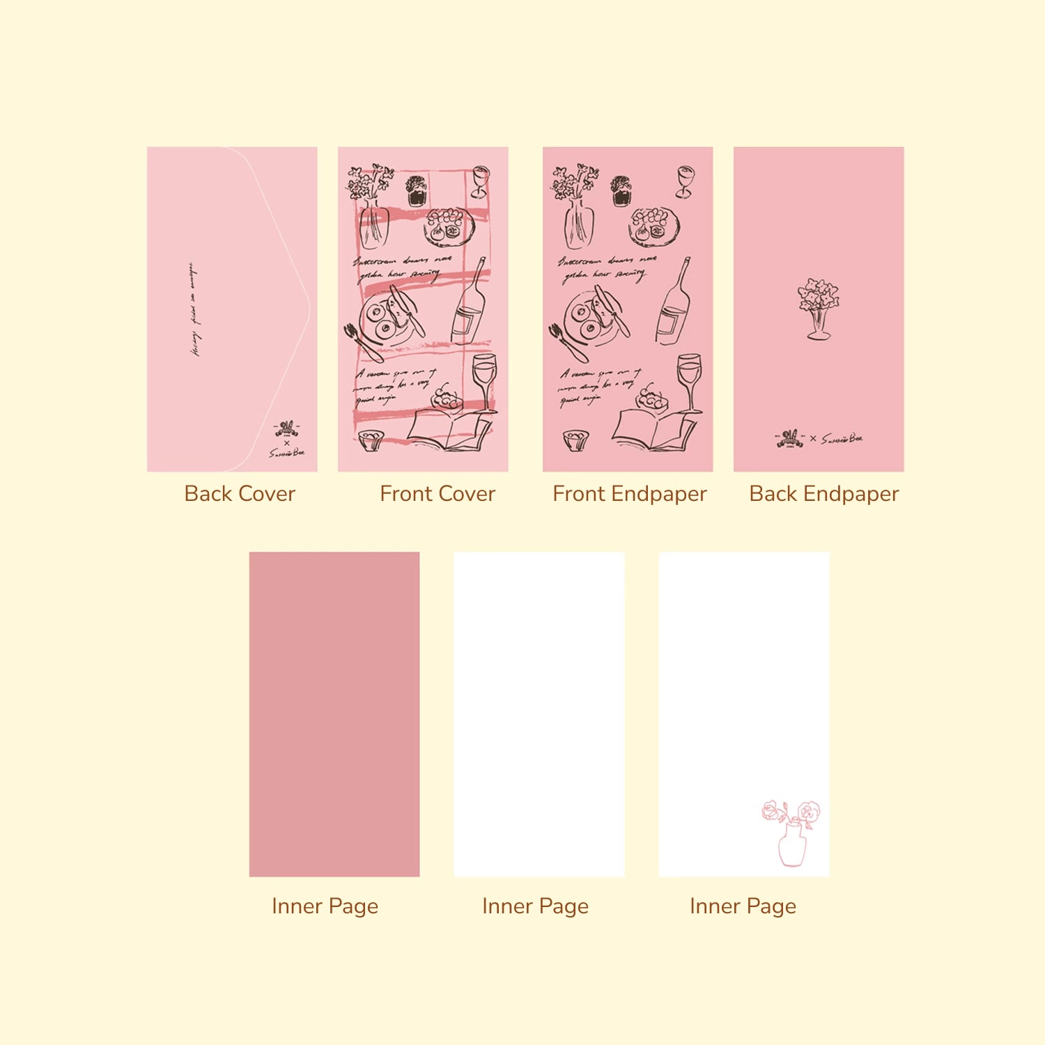 Square Studio Leisure Days Traveler's Notebook Inserts - Sweet Afternoon