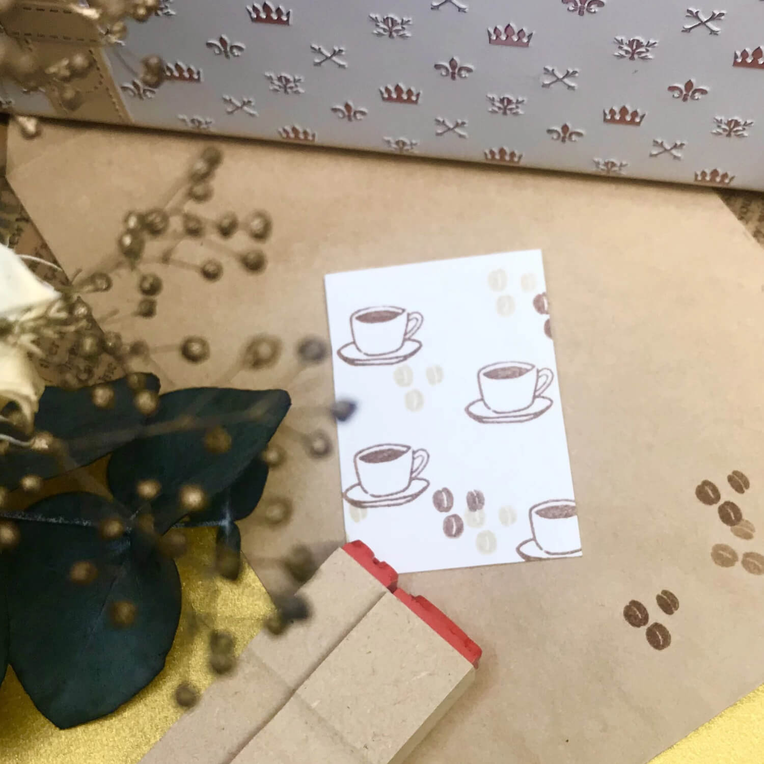 Stamp House Moritainbou Stamp Set - Coffee & Beans