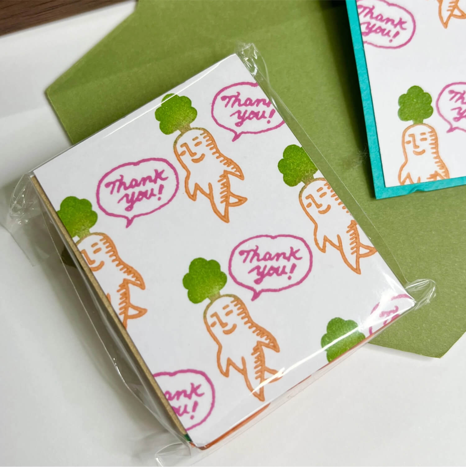 Stamp House Moritainbou Stamp Set - Trotting Carrot & Thank You