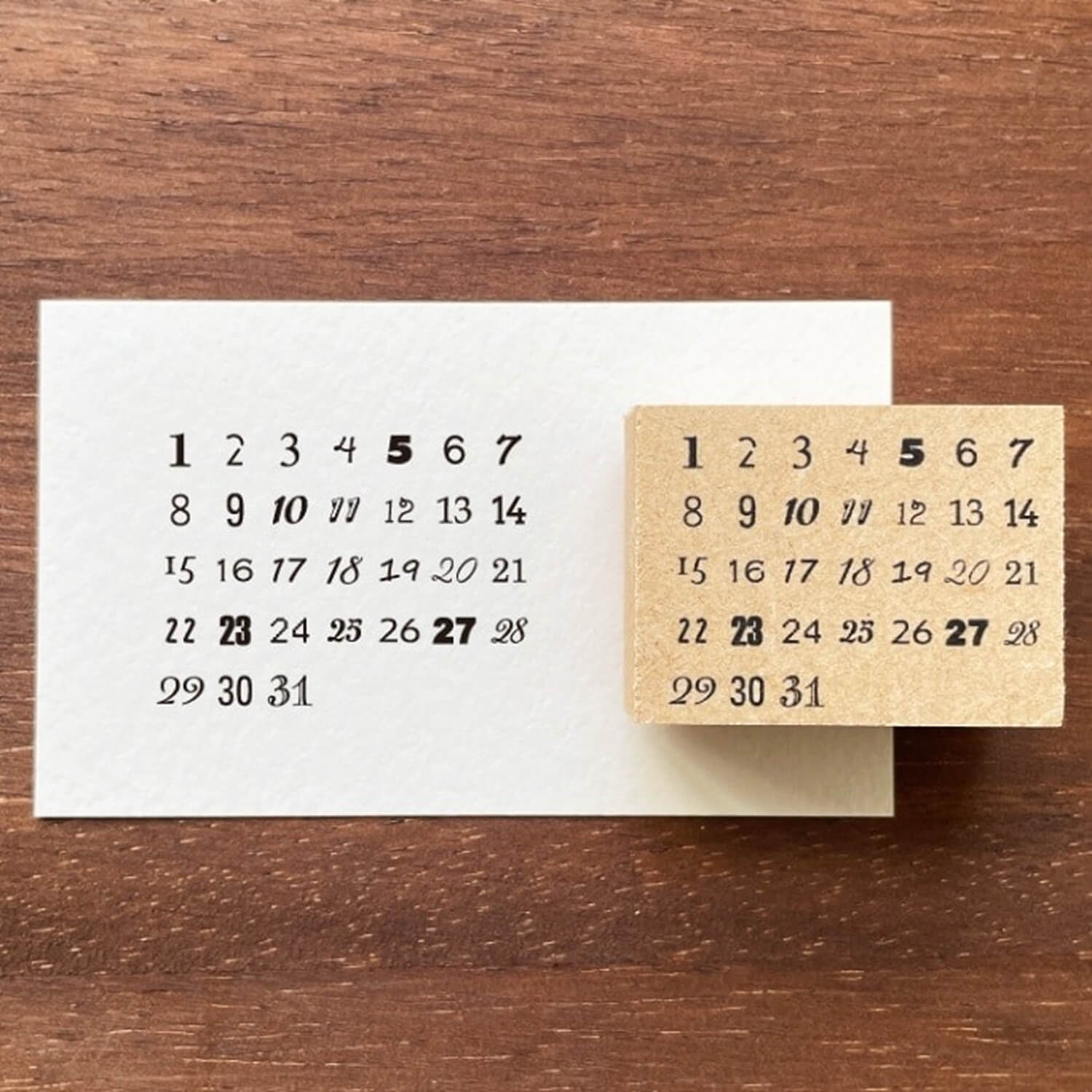 Stamp Marche Rubber Stamp Set – Days & Calendar