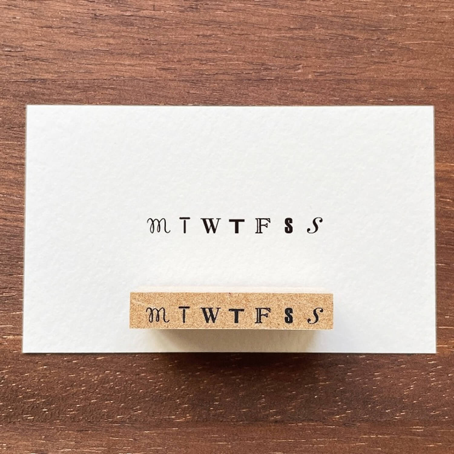 Stamp Marche Rubber Stamp Set – Days & Calendar