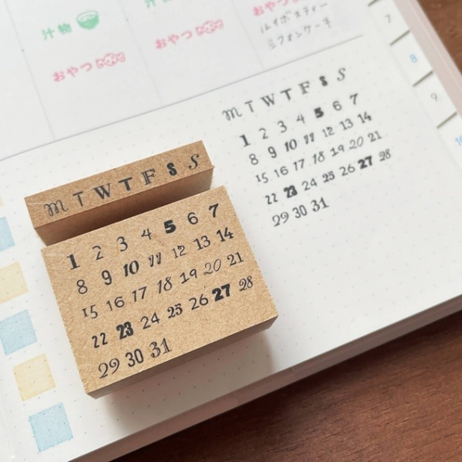 Stamp Marche Rubber Stamp Set – Days & Calendar
