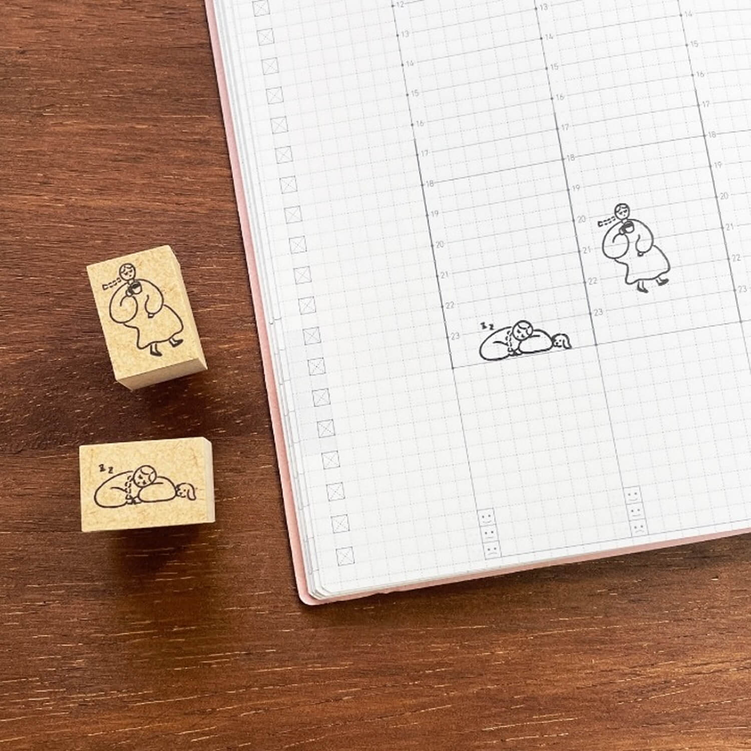 Stamp Marche Rubber Stamp – Marl‑chan Drowsy