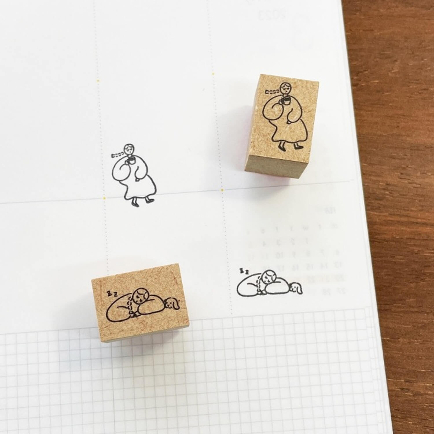 Stamp Marche Rubber Stamp – Marl‑chan Drowsy