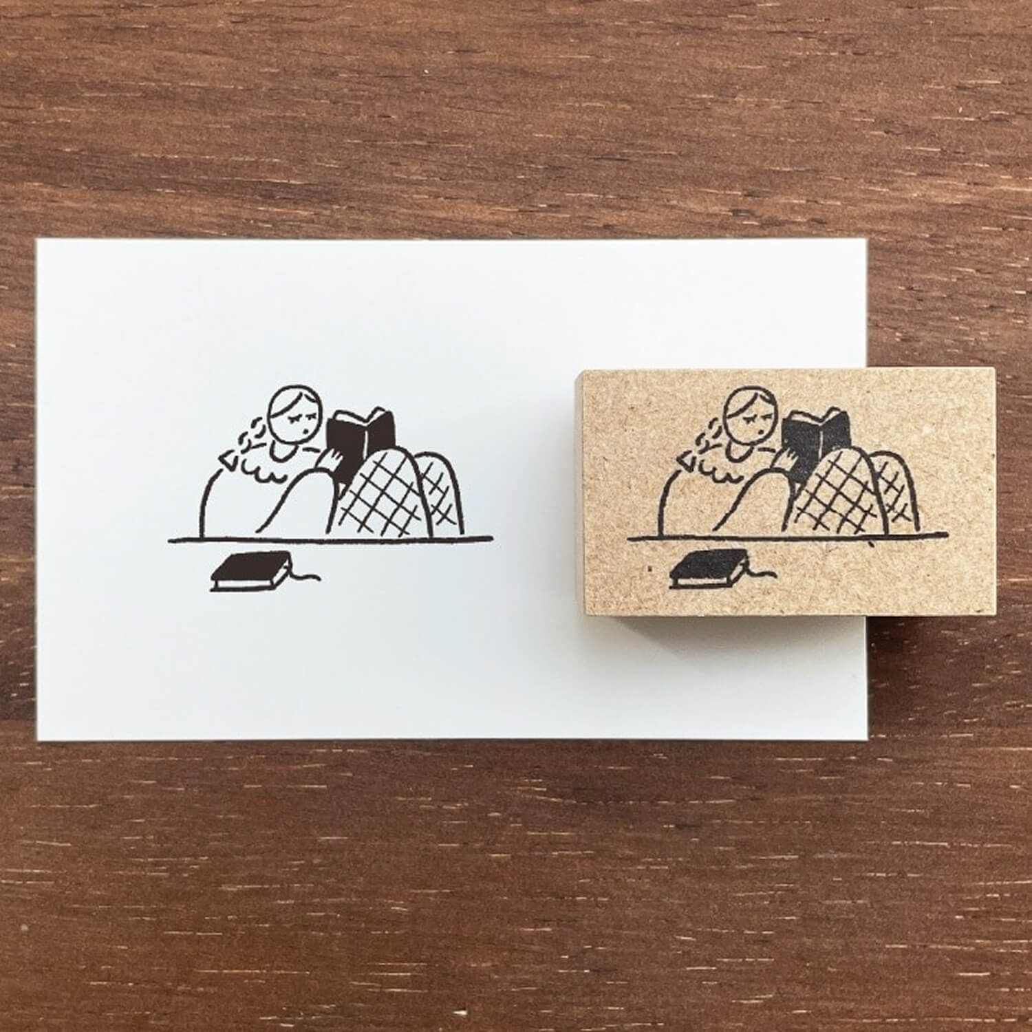 Stamp Marche Rubber Stamp – Marl‑chan Reading