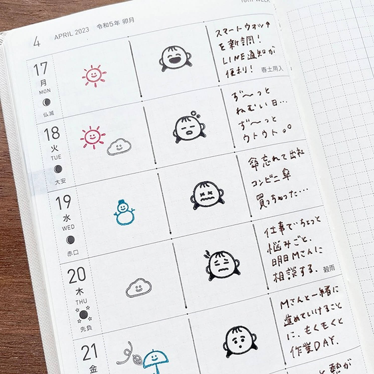 Stamp Marche × peppoko Icon Stamp Set – Weather
